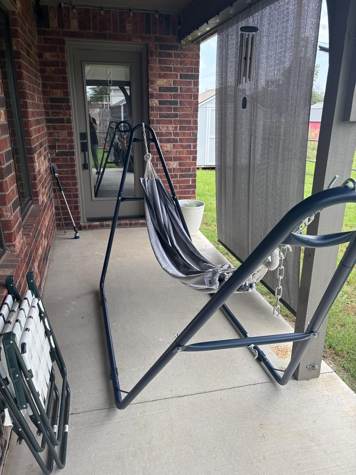 Sunnydaze Universal Heavy-Duty Hammock Stand for Outside, Chains Included customer photo 1