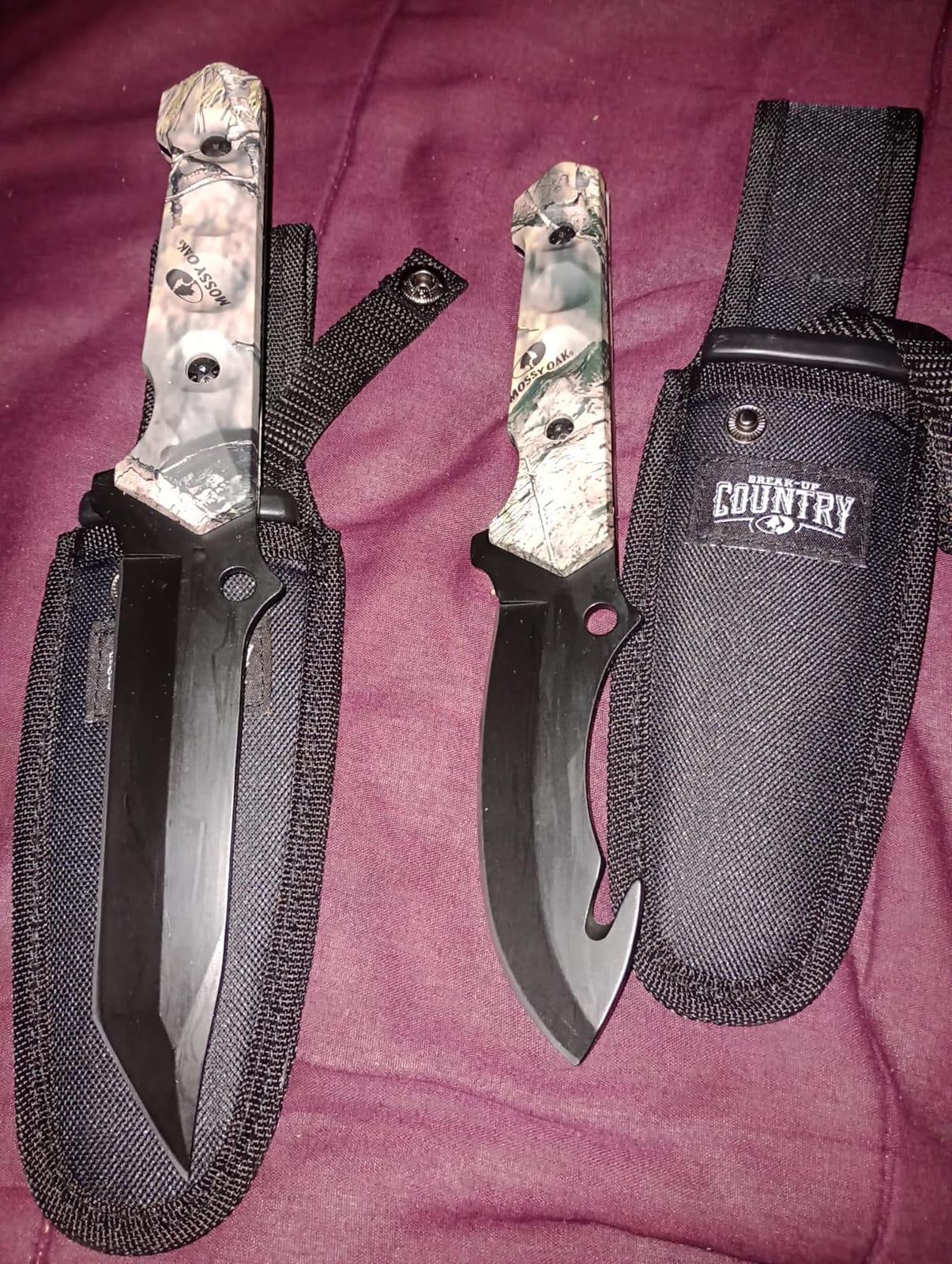 Mossy Oak Fixed Blade Hunting Knife Set - 2 Piece, Sheath Included customer photo 2