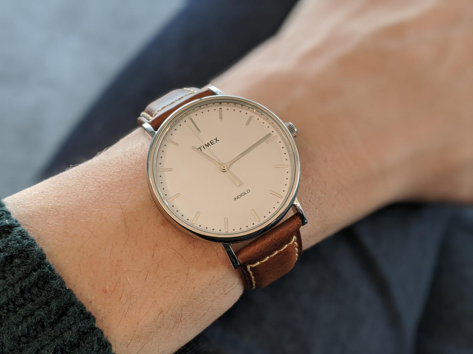 Timex 'Weekender Fairfield' Quartz Brass and Nylon Casual Watch, Color:Blue (Model: TW2P908009J) customer photo 2