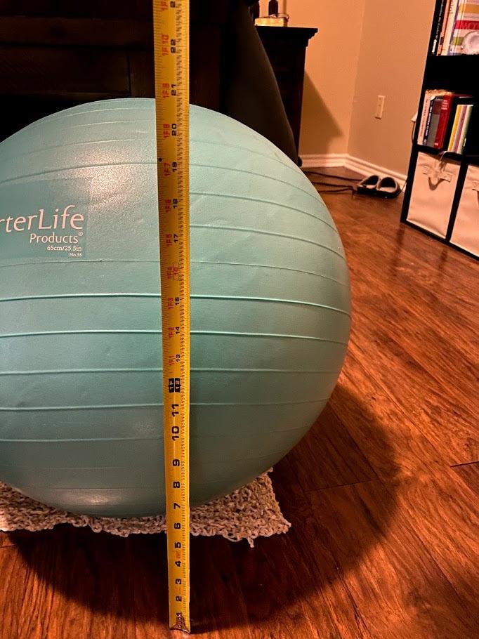 URBNFit Yoga Ball - Anti-Burst Exercise Ball Large customer photo 2
