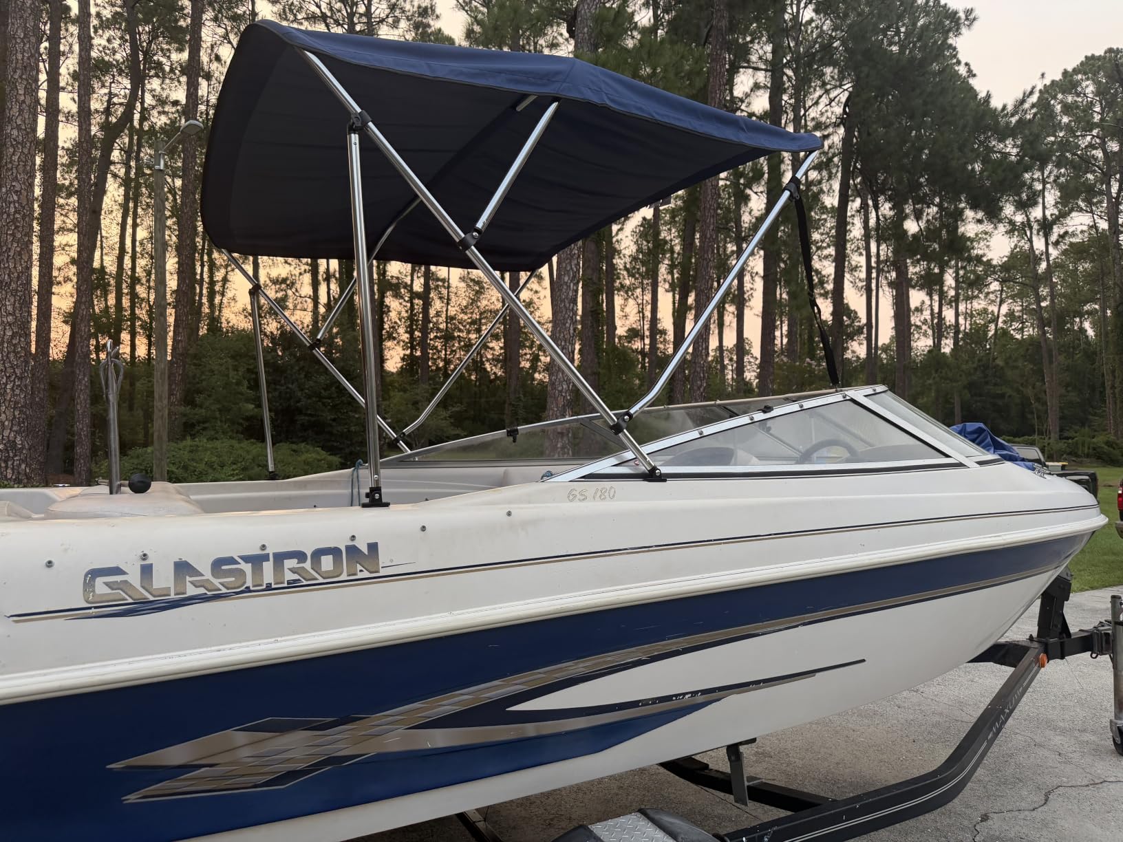 Naviskin 3 Bow & 4 Bow Bimini Top for Boats, 10 Colors, 13 Sizes customer photo 1