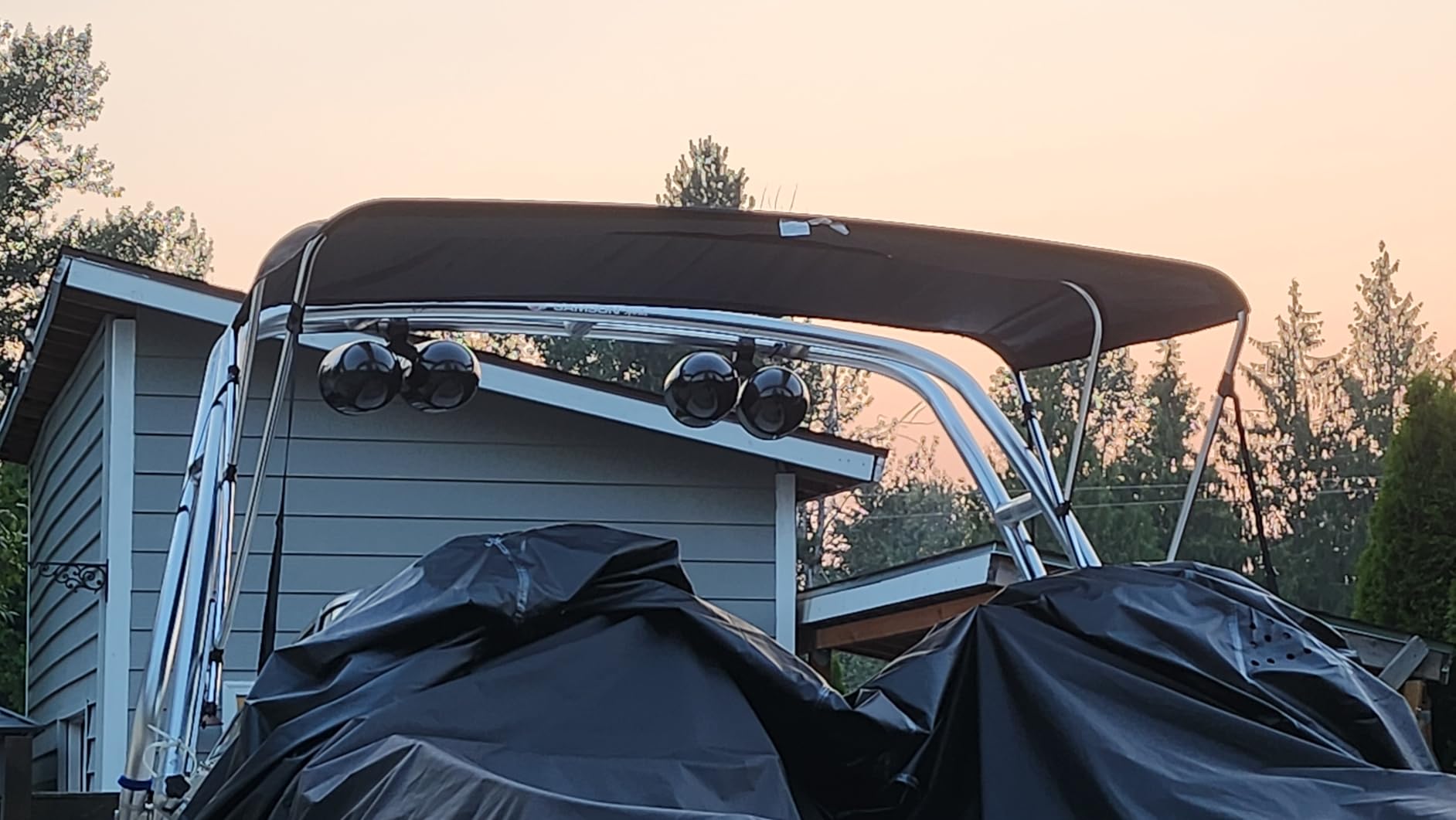 Naviskin 3 Bow & 4 Bow Bimini Top for Boats, 10 Colors, 13 Sizes customer photo 2