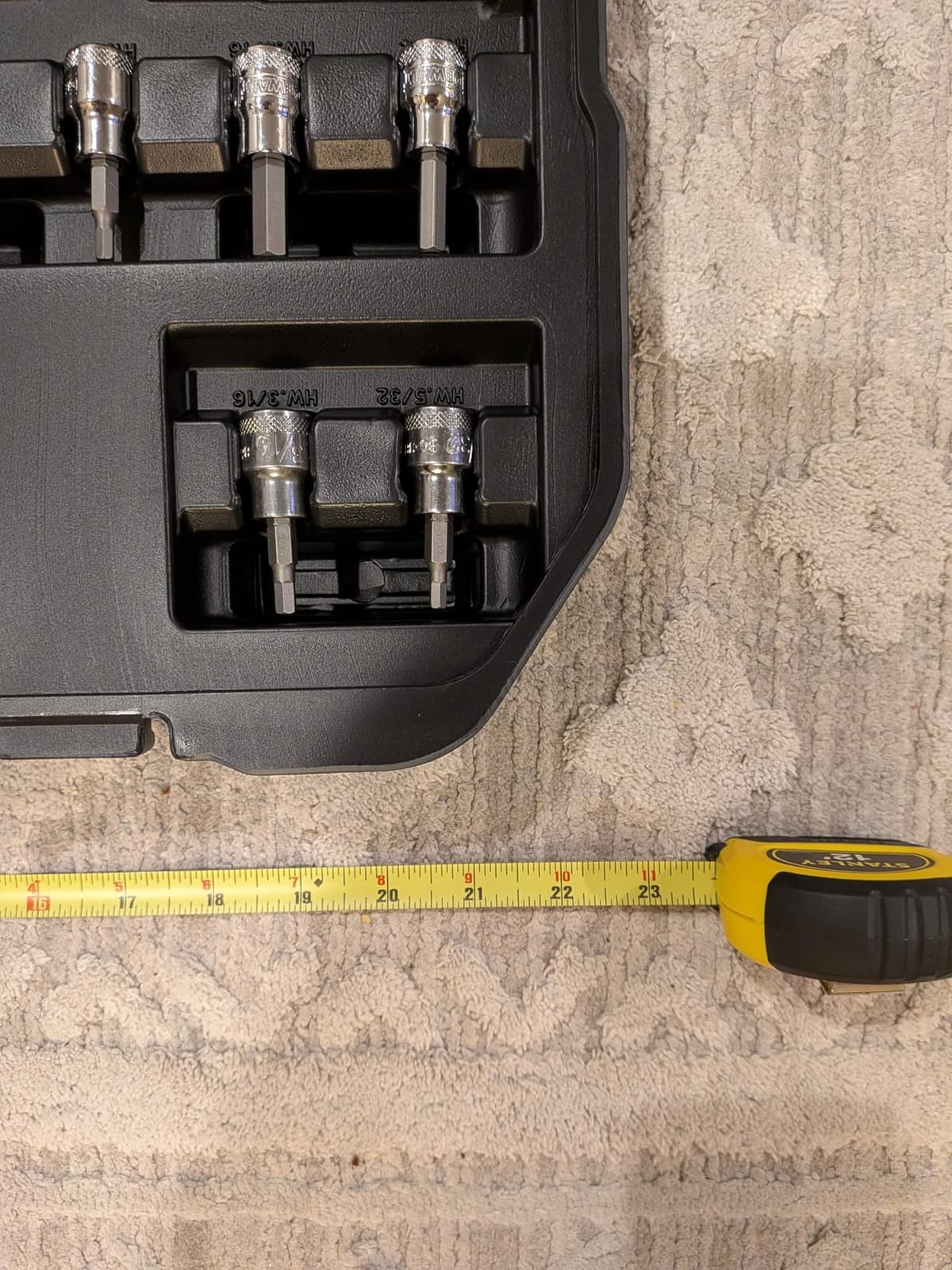 DEWALT 192 Pcs. Mechanics Tool Set, 1/2, 1/4, 3/8 Socket Set, SAE and Metric Socket Wrench Set, Hard Shell Tool Box (DWMT75049) customer photo 2
