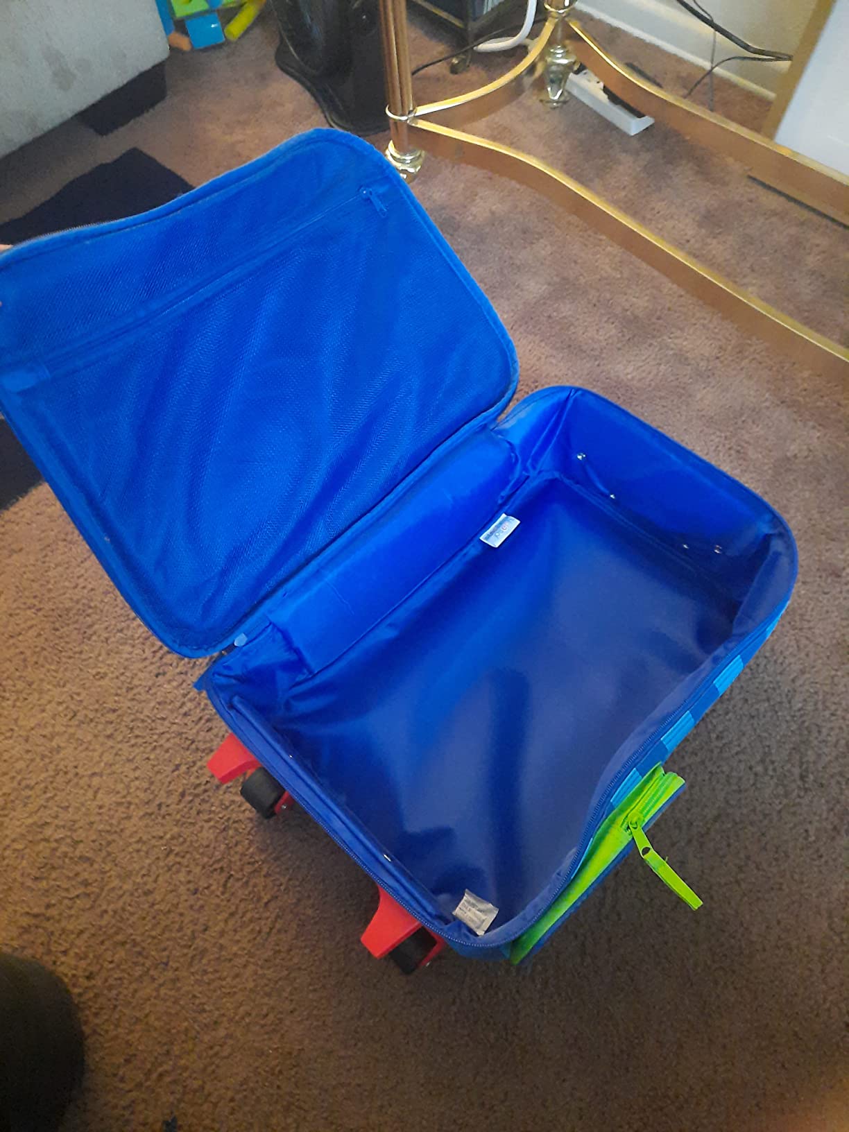 Stephen Joseph Kids Classic Rolling Luggage, Kids Luggage, Toddler Rolling Travel Carry On, Kids Suitcase with wheels, customer photo 2