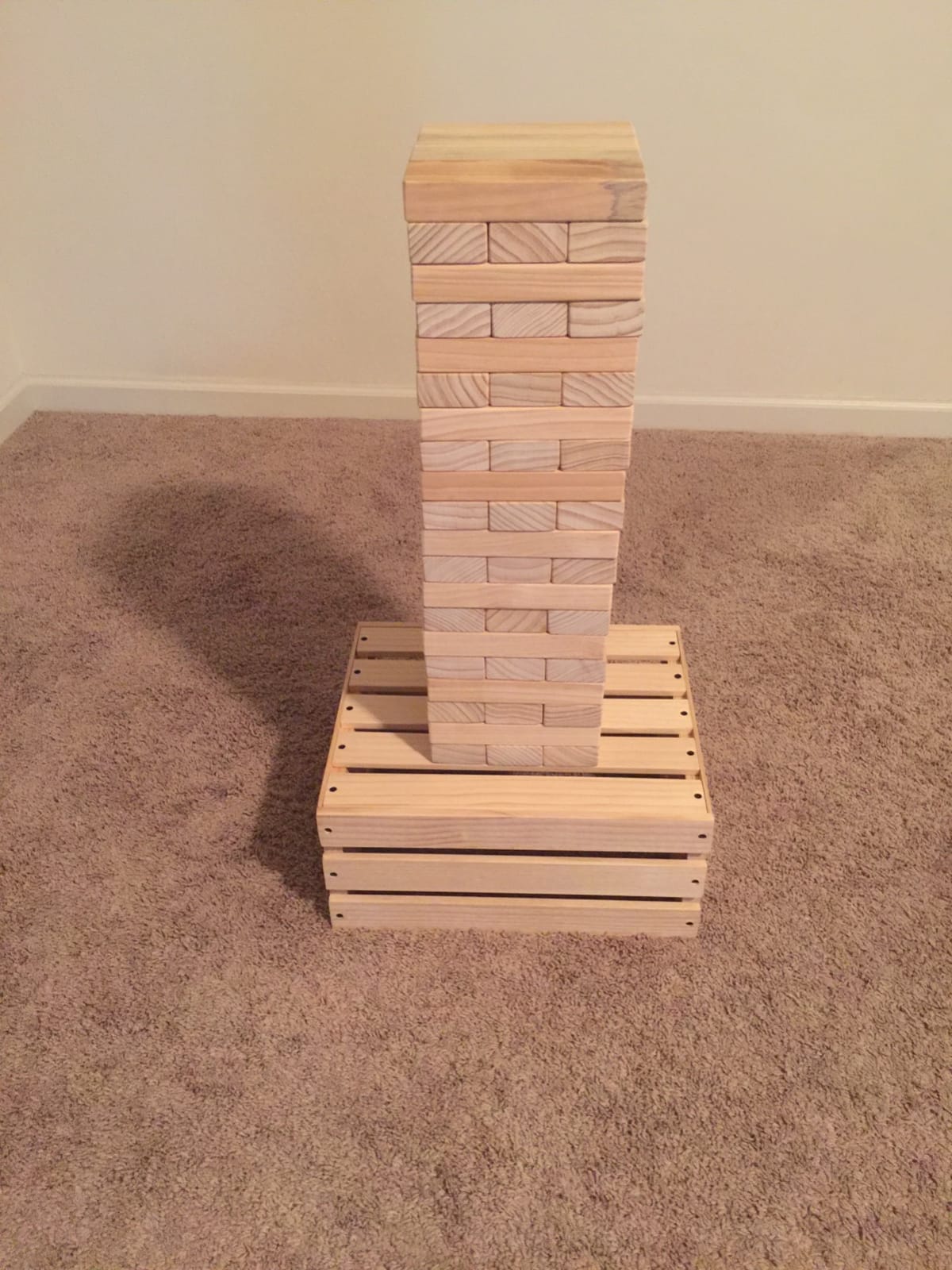 SWOOC Games - Premium Giant Tower Game | 60 Blocks + Storage Crate/Outdoor Table | Stacks up to 5ft | Jumbo Yard Games for Adults and Family | Giant Outdoor Set | Big Backyard Fun | Large Lawn Size customer photo 1