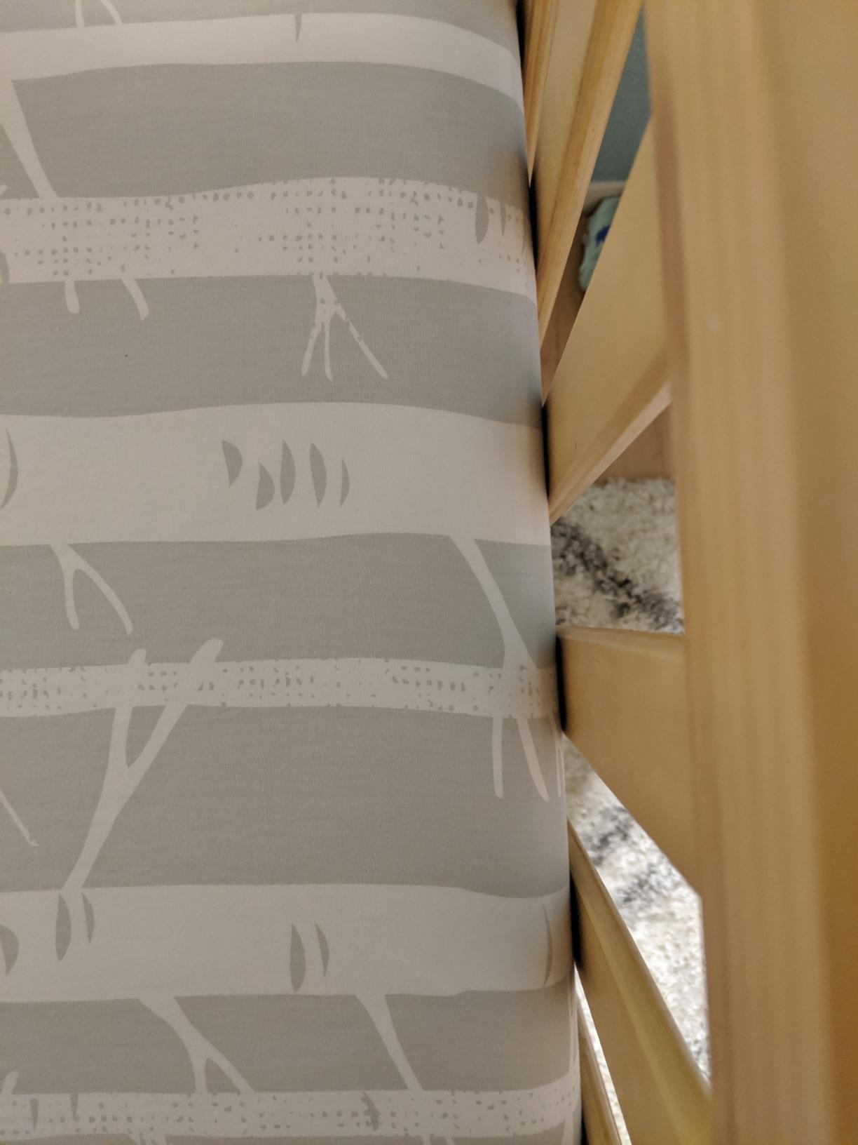 Milliard Memory Foam Crib Mattress, New Edition, Flip Technology, Firm Side for Baby and Soft Side for Toddler - 100% Cotton Cover, Made in The USA, 5.5x52x27.5 in. customer photo 2