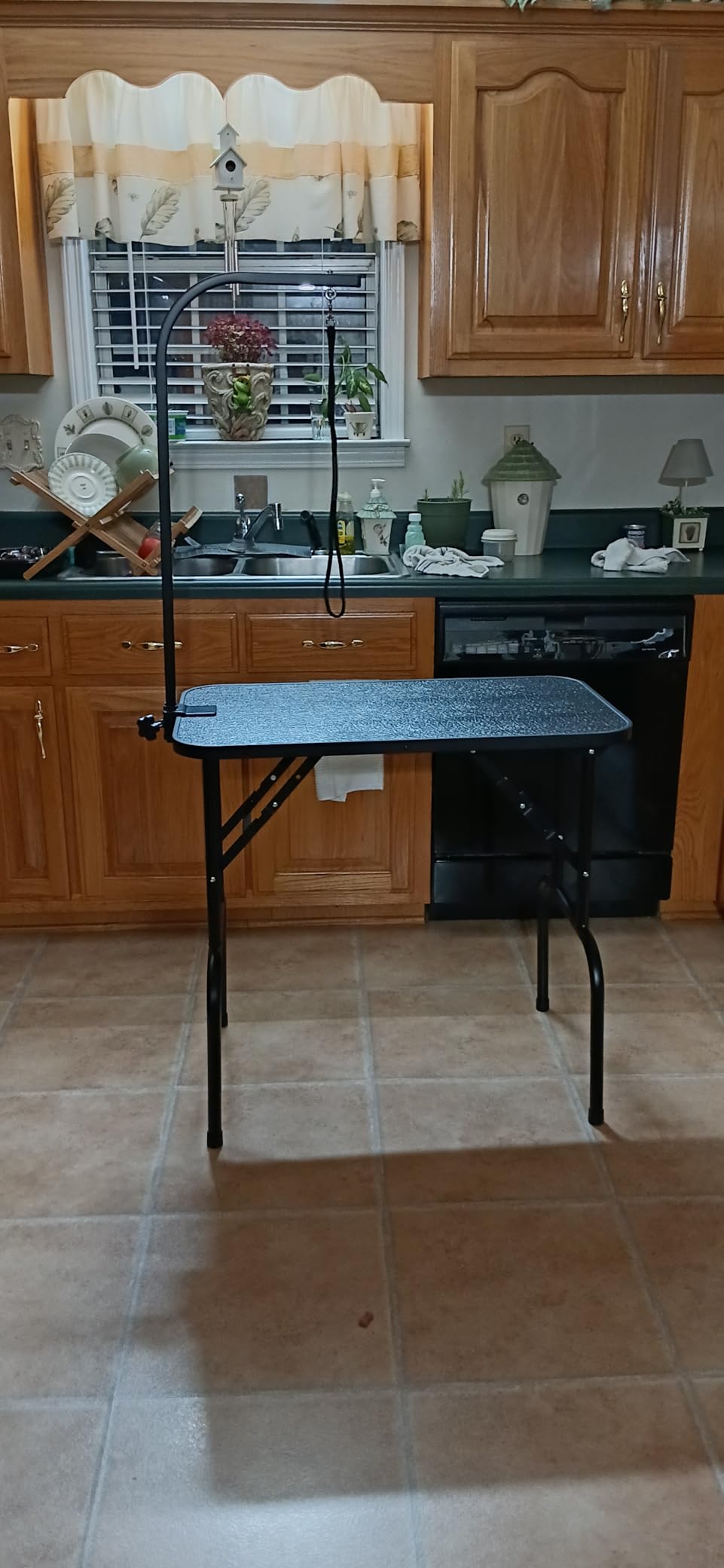 Yaheetech 32 Inch Sturdy Dog Grooming Table for Home, Black customer photo 2