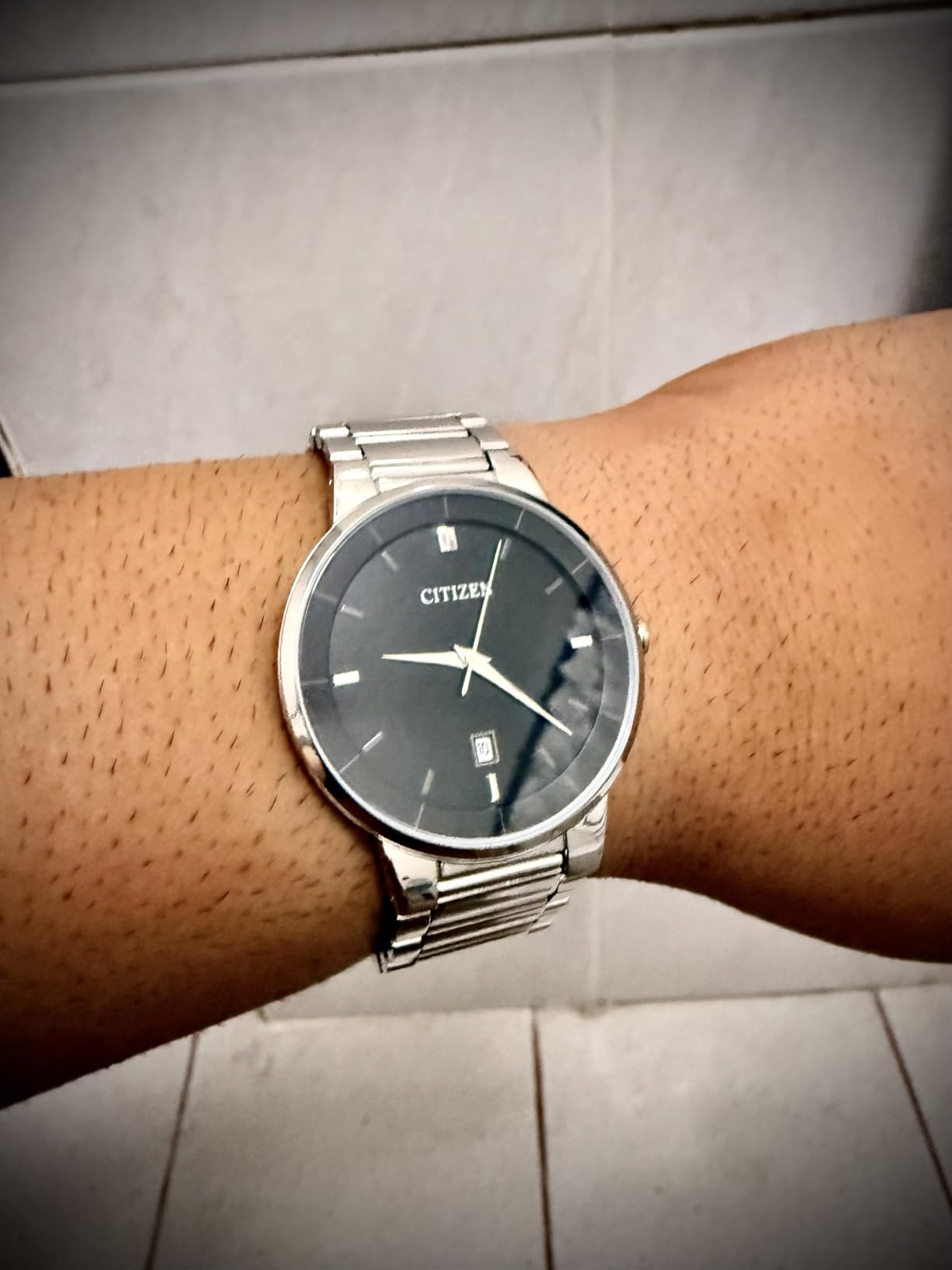Citizen Quartz Mens Watch, Stainless Steel, Classic customer photo 2