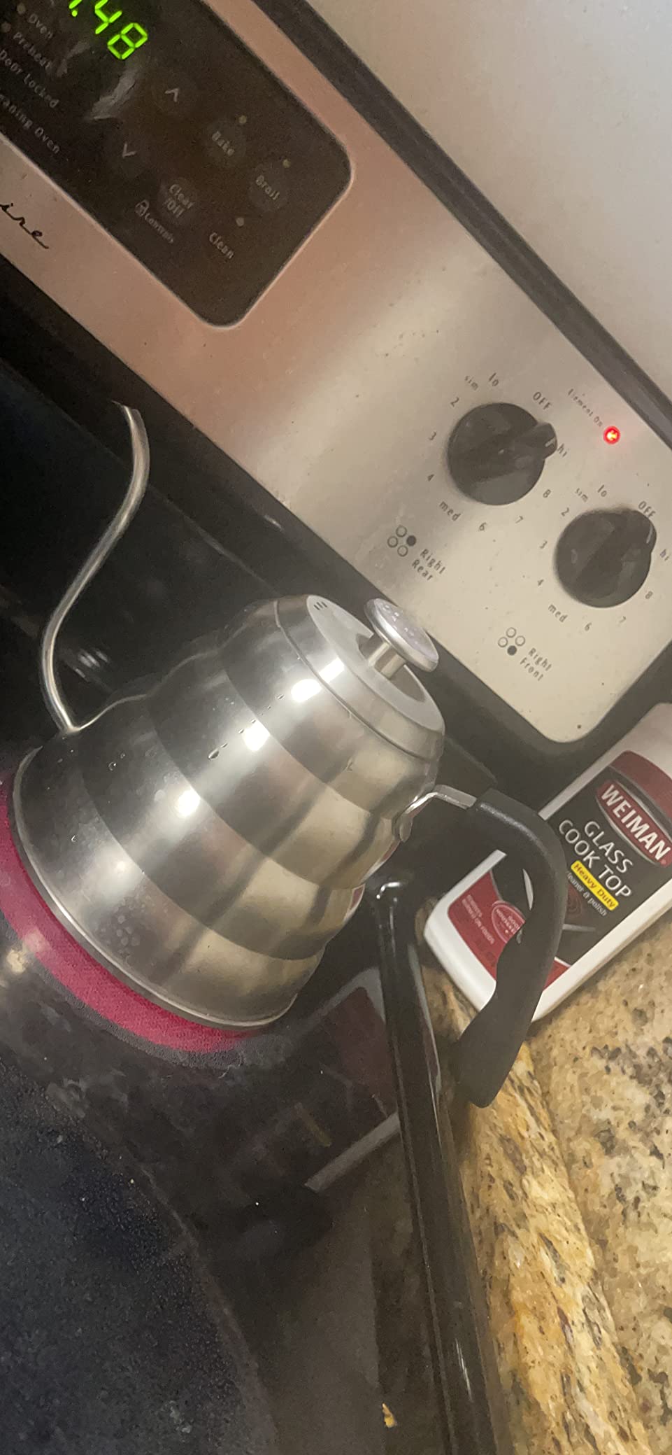 Barista Warrior Gooseneck Kettle, 1.2L Pour Over Kettle, Stainless Steel customer photo 2