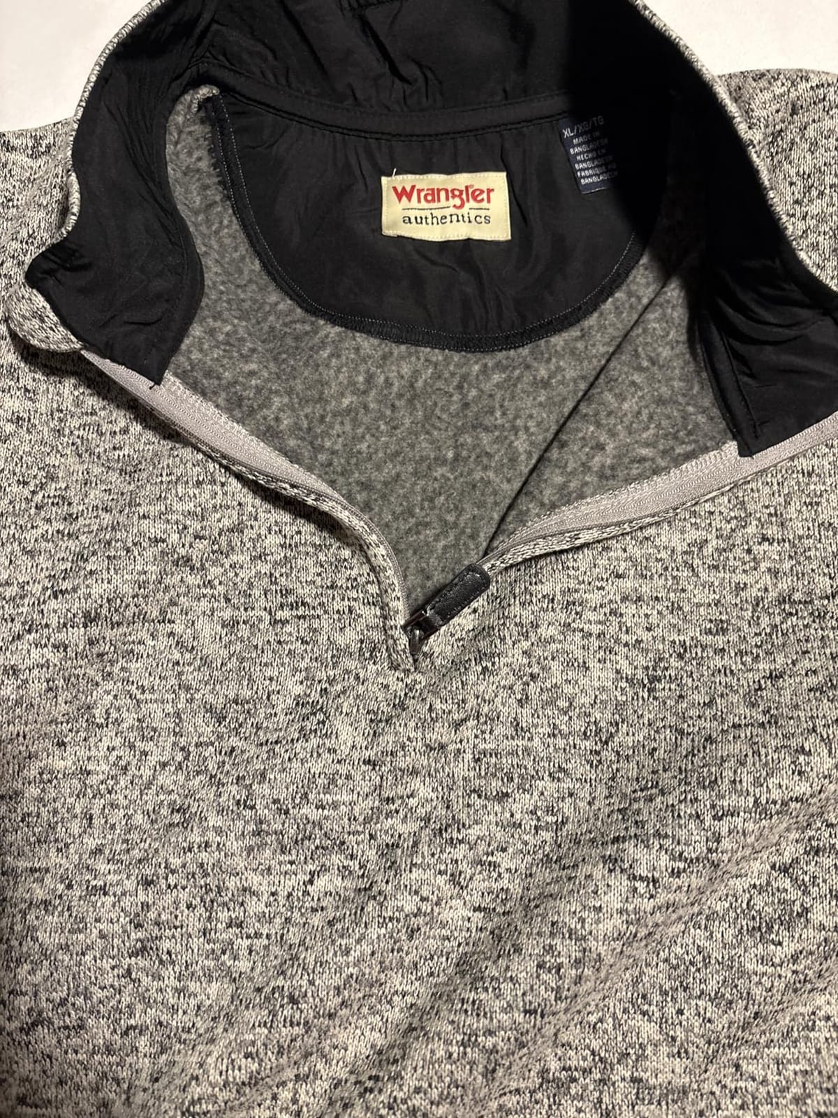 Wrangler Authentics Men's Long Sleeve Fleece Quarter-zip customer photo 1