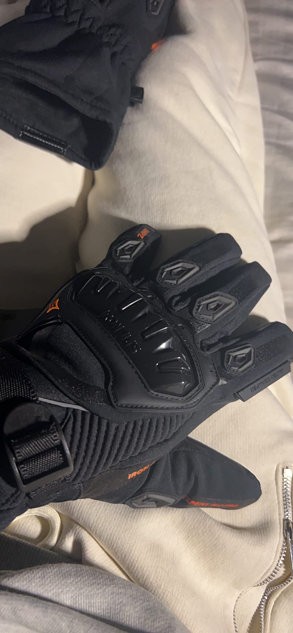 IRON JIA'S Winter Motorcycle Gloves for Men and Women, CE Level 1 KP customer photo 2