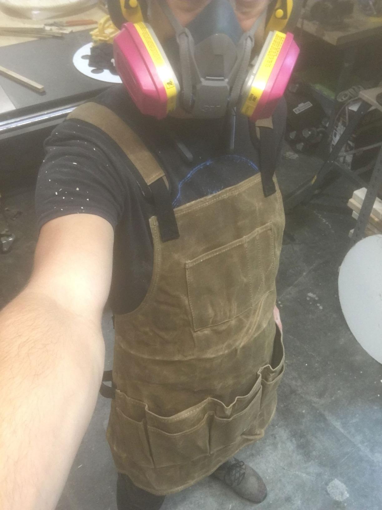 Readywares Tool Apron | Waxed Canvas Multi-Pocket Woodworking Apron customer photo 1