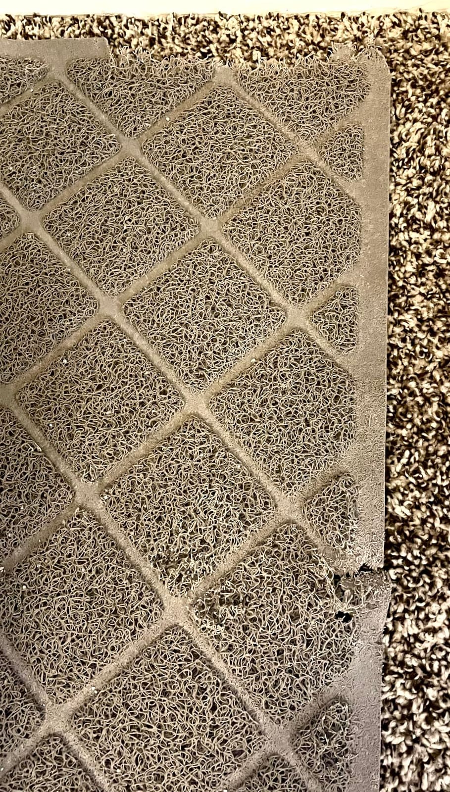 GORILLA GRIP Cat Litter Box Mat, Coiled Mesh Trapping Mats, 35x23 Gray customer photo 2