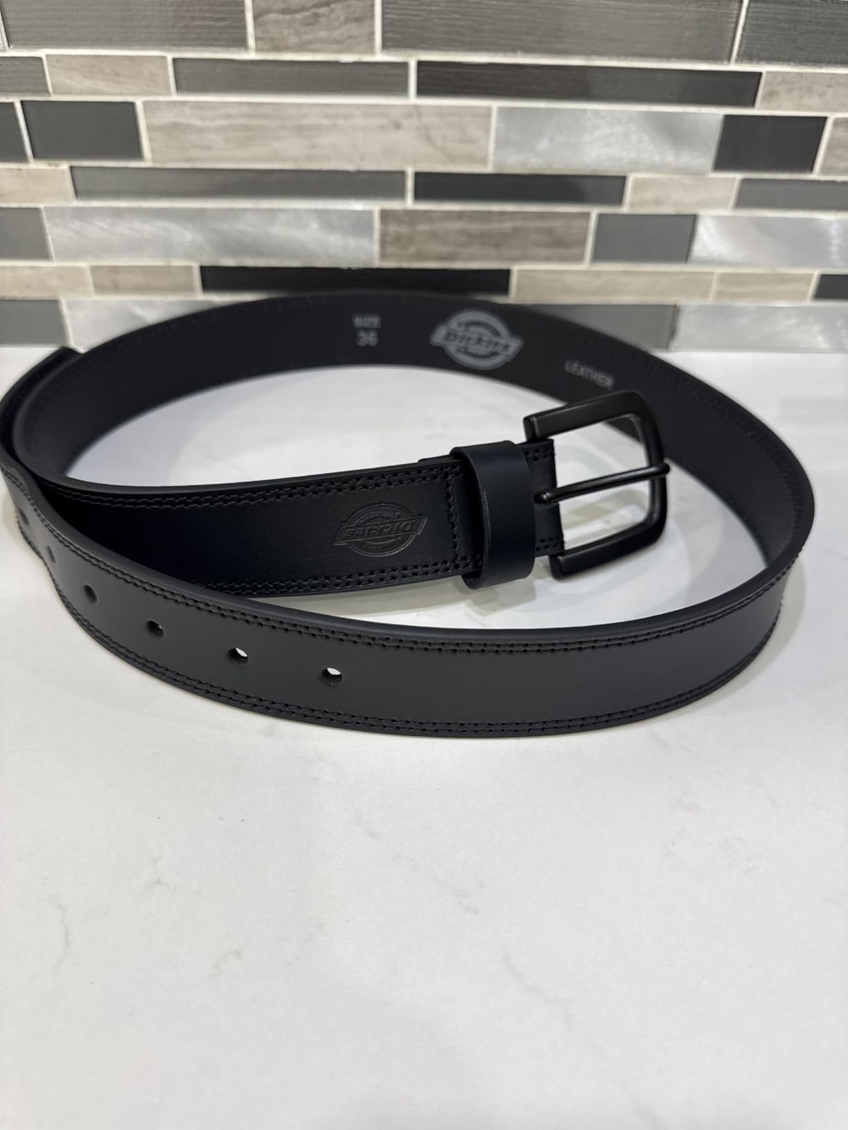 Dickies Men's Genuine Leather Work Casual Belt customer photo 1