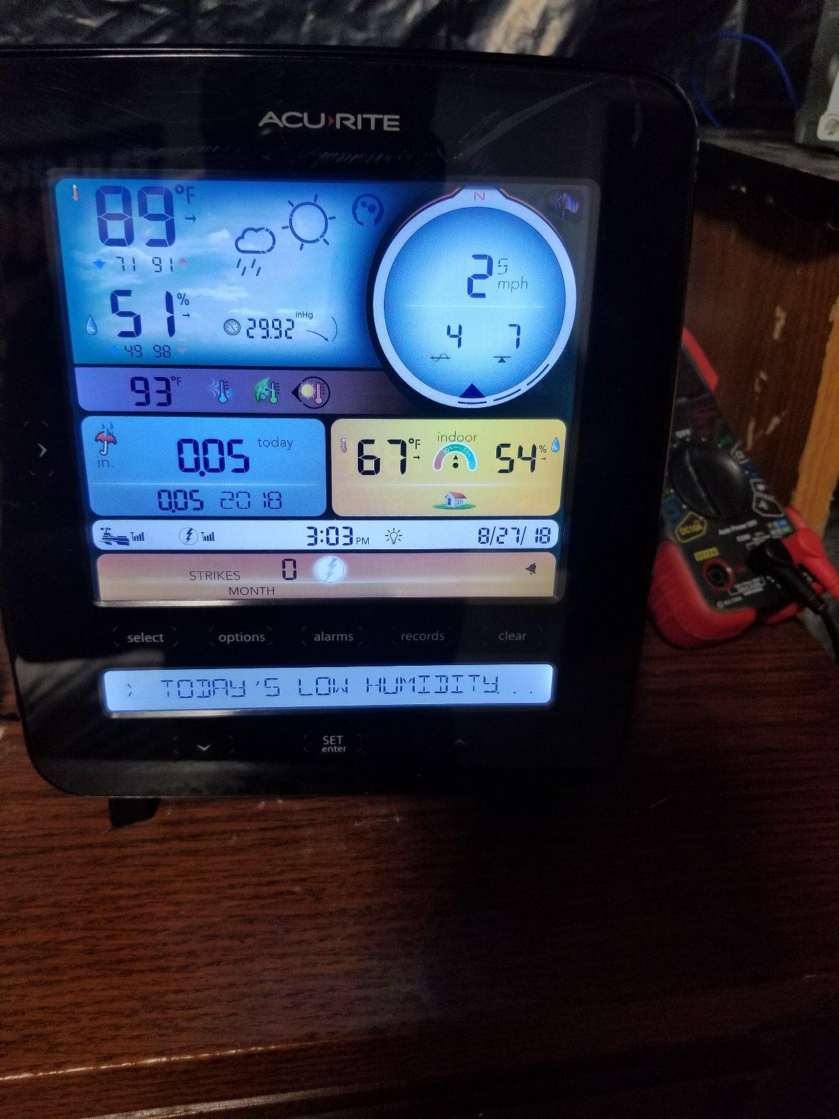 AcuRite Iris (5-in-1) Professional Weather Station with LCD Display and Lightning Detection (01022M) customer photo 1