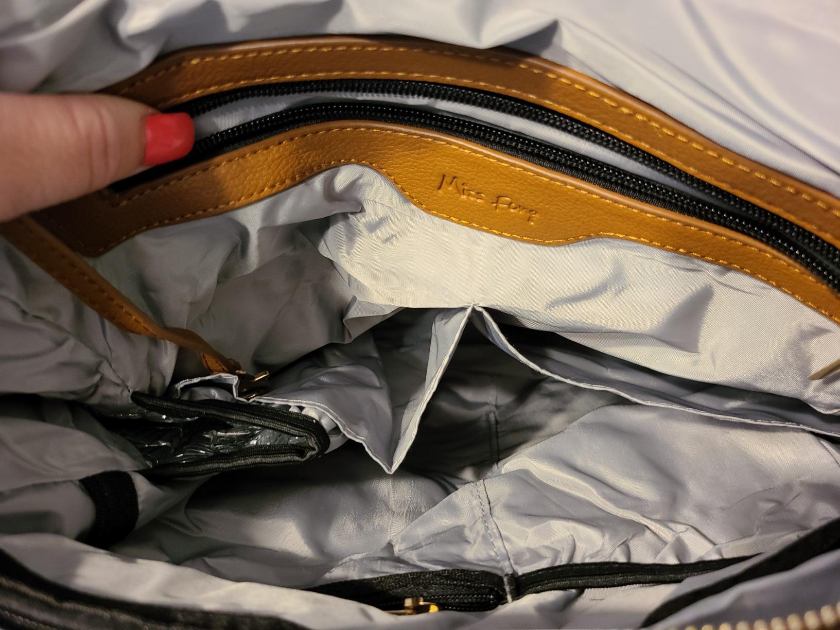 miss fong Diaper Bag Tote Leather Diaper Bag Backpack Pañaleras Para Bebe | 11 Pockets,4 Insulated Pockets Leather Diaper Tote with Diaper Changing Pad, Baby Bag for Moms Mommy Bag for Women customer photo 2