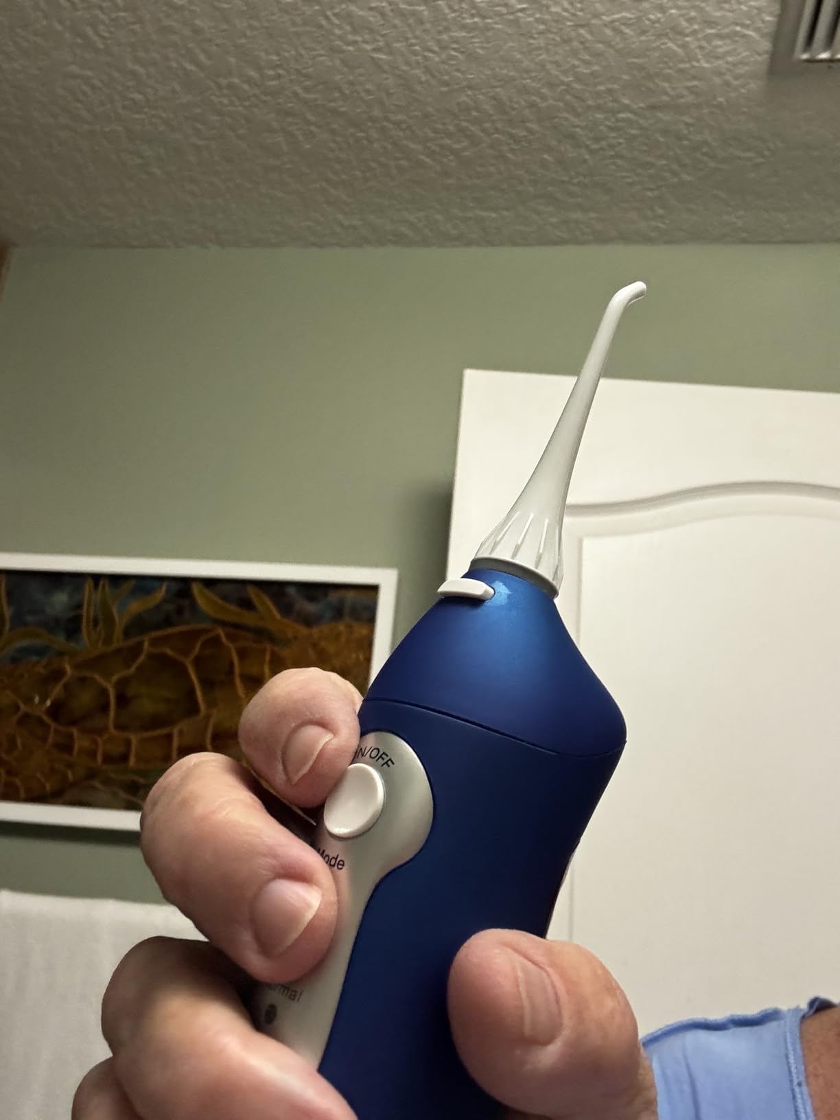 AquaSonic Aqua Flosser Water Flosser, ADA Accepted, White customer photo 2