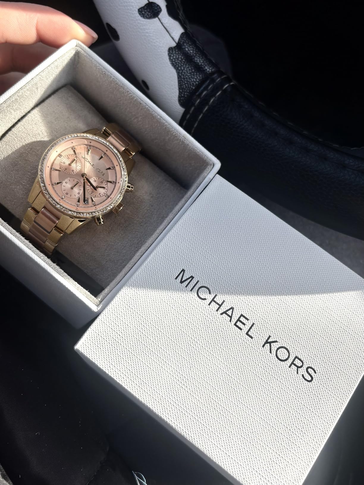 Michael Kors Bryant Chronograph Women's Watch, Stainless Steel and Pavé Crystal Watch for Women customer photo 1