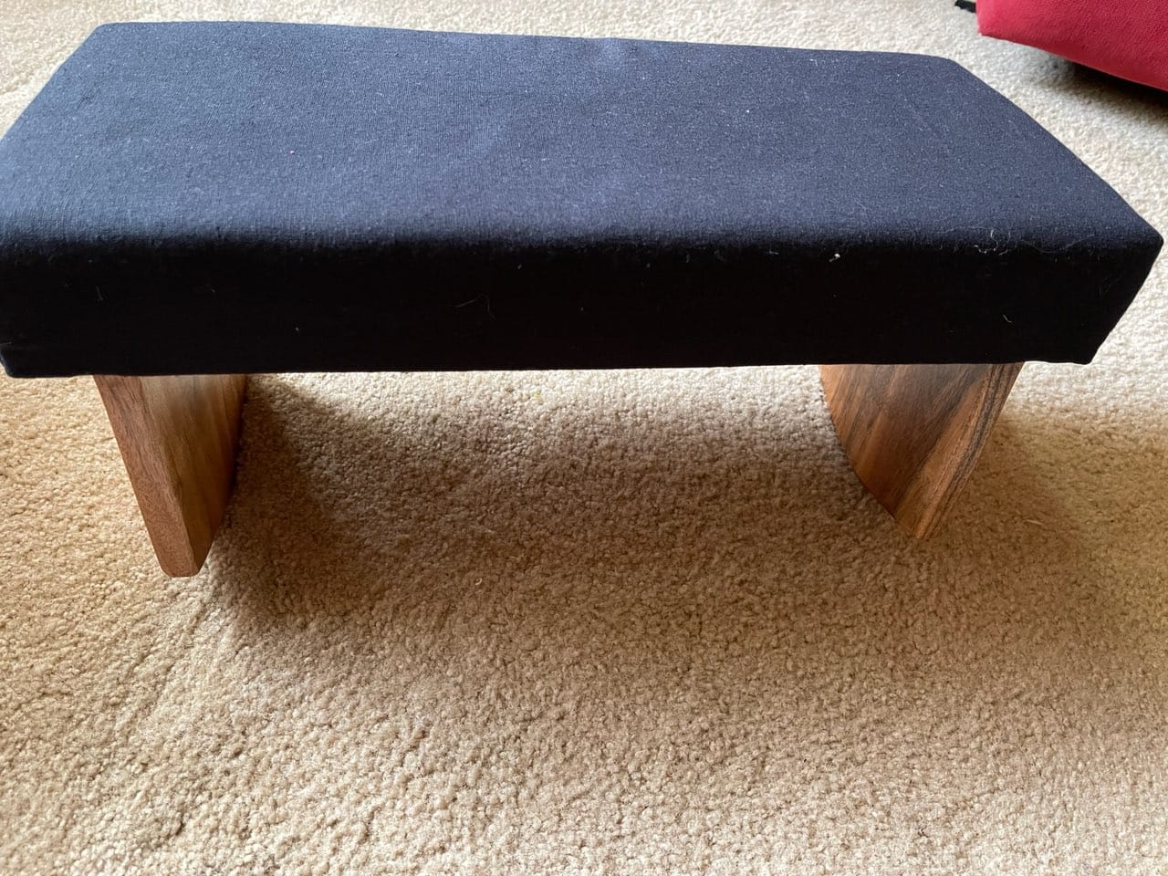 Meditation Bench (Zen Black), Seiza, Sustainable Acacia Wood with Curved Bottom Edges for the Perfect Posture, Meditation Stool, Prayer Bench, Meditation Chair, Yoga Stool customer photo 2