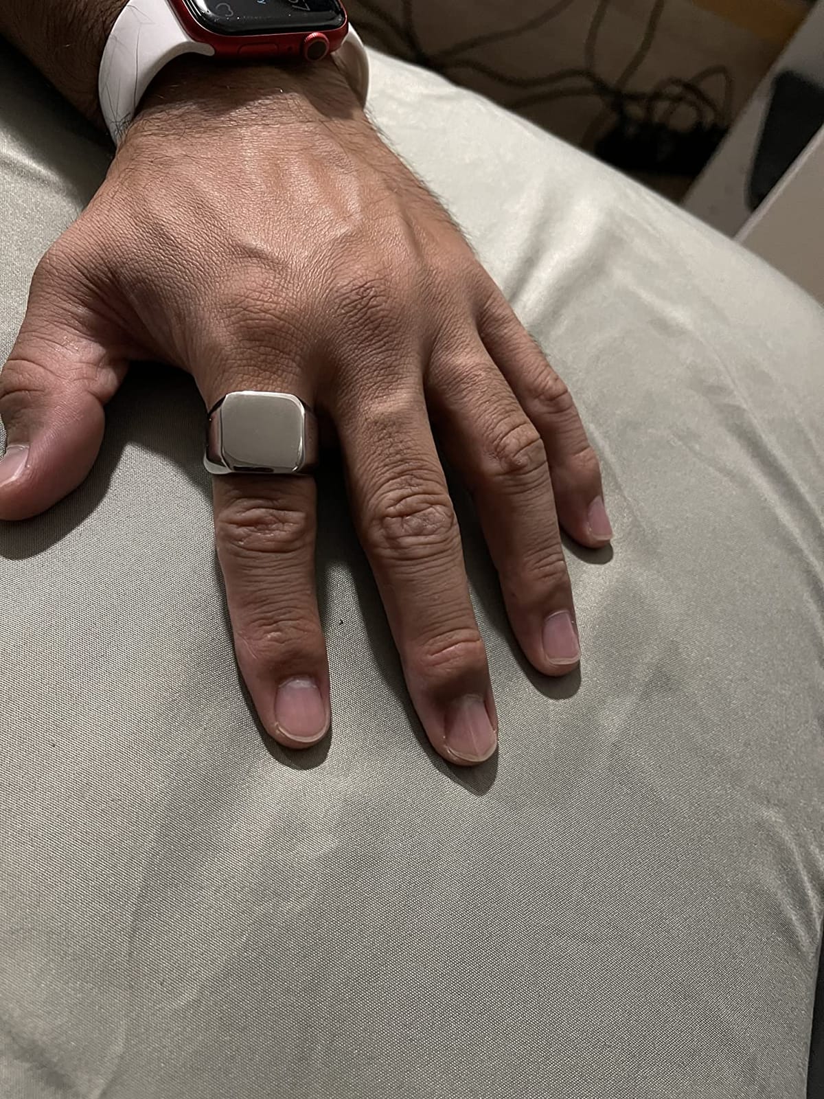 Jude Jewelers Stainless Steel Signet Ring Black Silver Gold Classical Cocktail Husband Father Valentine customer photo 1