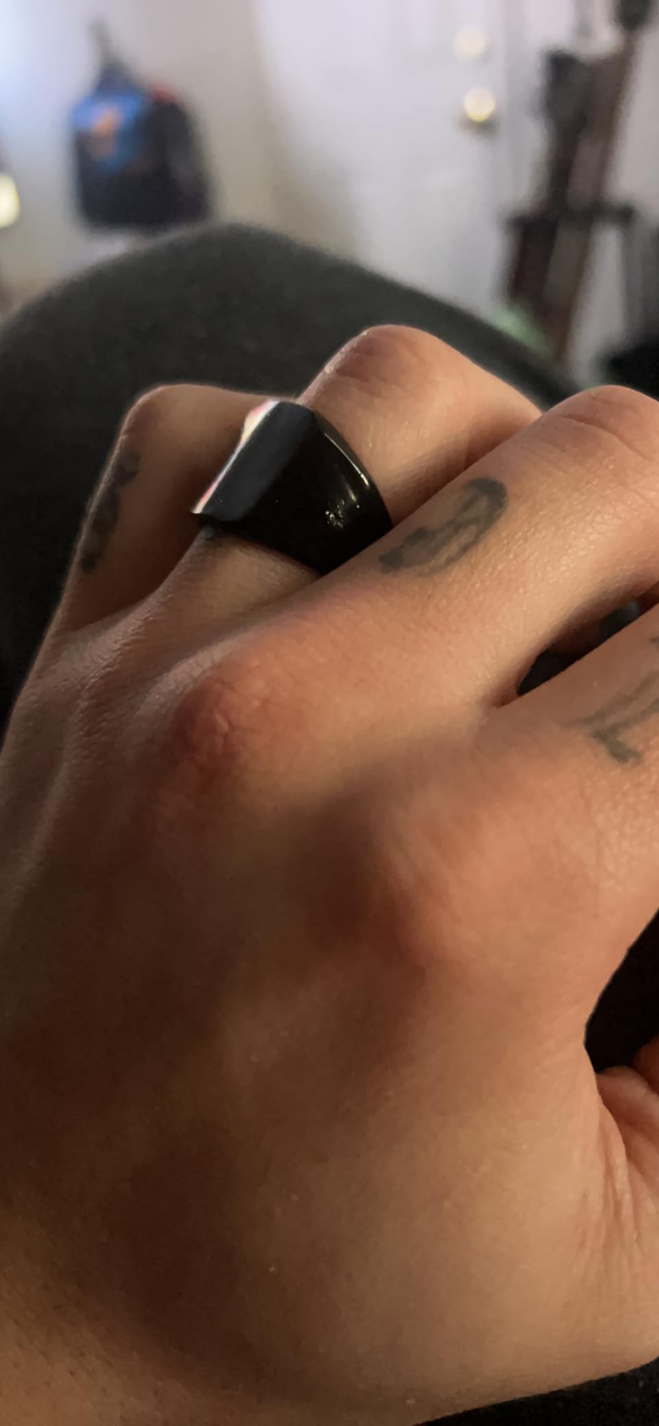 Jude Jewelers Stainless Steel Signet Ring Black Silver Gold Classical Cocktail Husband Father Valentine customer photo 2