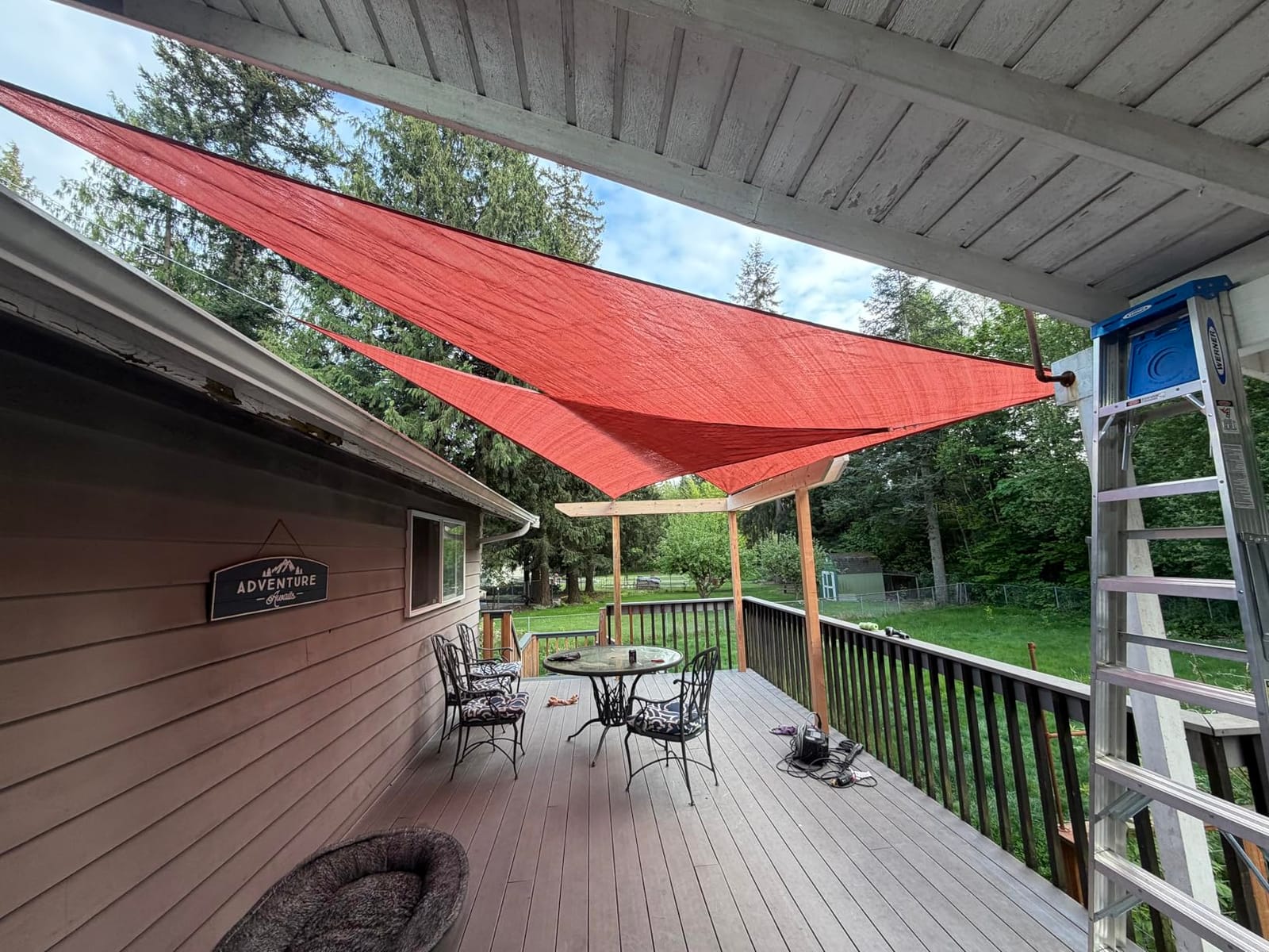 LOVE STORY 12' x 12' x 12' Triangle Sun Shade Sail for Outdoor Patio, Sand customer photo 1