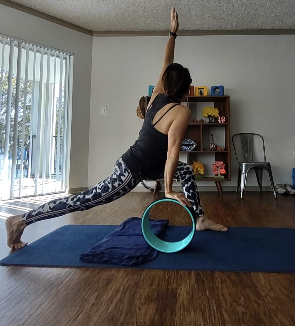 Yoga Wheel for Back Pain Relief - Beginners Guide & Strap Included customer photo 1