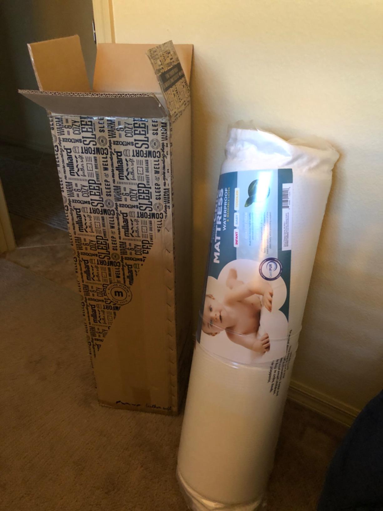 Milliard Premium Infant Crib and Toddler Mattress, CertiPUR-US Certified - Fits All Standard Crib and Toddler Beds, Machine Washable and Waterproof Cover - Flip Dual Stage System, Colchón de Cuna customer photo 2