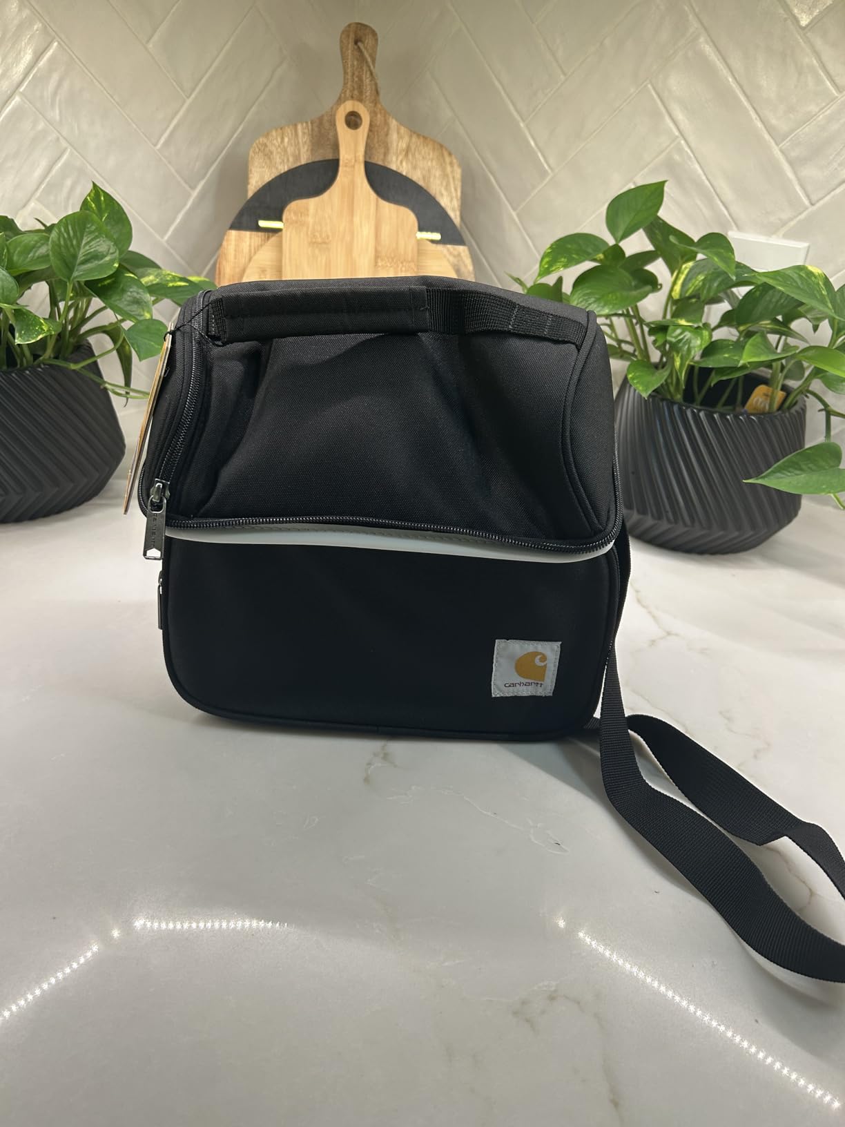 Carhartt Camping Cooler, Worksite Lunch Box, Soft Shell Lunch Bag for Construction Sites, Work and Everyday Use, Brown customer photo 1