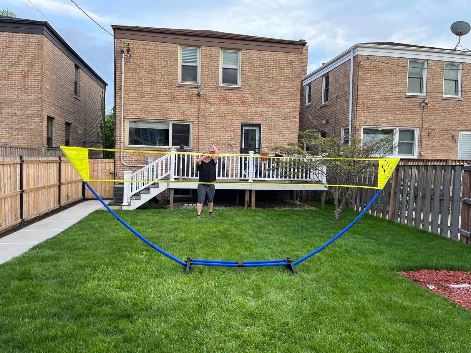 EastPoint Badminton Set, 4 Rackets, 2 Shuttlecocks, 15' Net, Outdoor Games customer photo 1