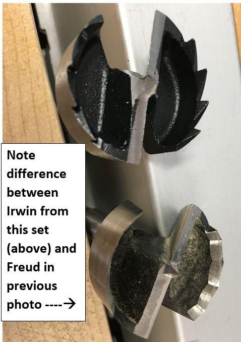IRWIN Marples Forstner Bit Set, Wood Drill Bits, Made of Carbon Steel, Ideal for Fine Woodworking, Cabinet-Making and More, 14 Pieces (1966893) customer photo 1