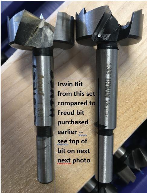 IRWIN Marples Forstner Bit Set, Wood Drill Bits, Made of Carbon Steel, Ideal for Fine Woodworking, Cabinet-Making and More, 14 Pieces (1966893) customer photo 2