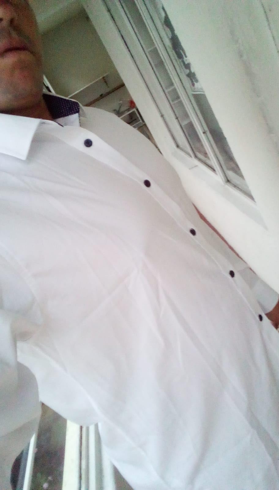 Alex Vando Mens Regular Fit Long Sleeve Stretch Dress Shirts customer photo 2