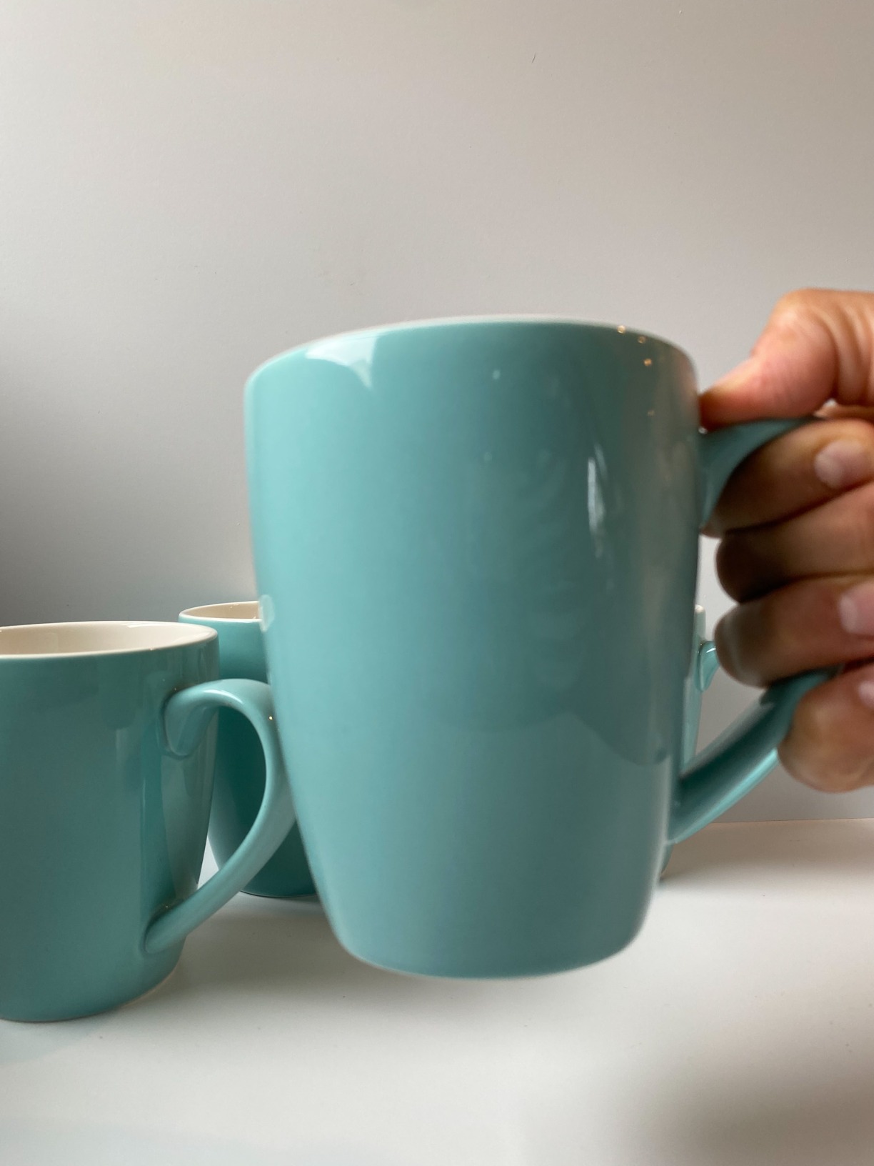 Sweese Porcelain Coffee Mugs - 16 Ounce - Set of 6, Cups for Latte, Hot Tea, Cappuccino, Mocha, Cocoa, White customer photo 1
