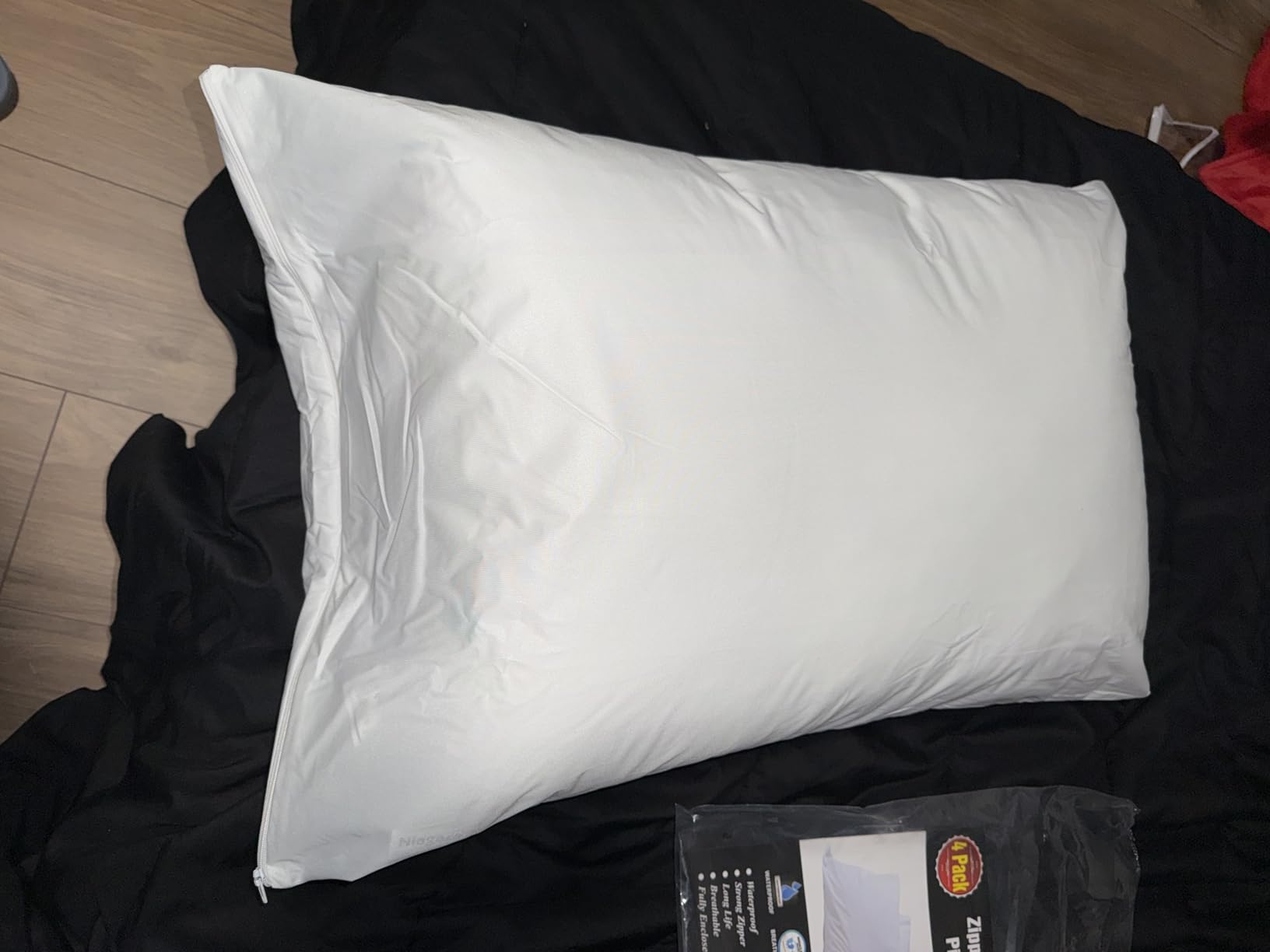 Niagara Waterproof Pillow Protectors - 4 Pack - Standard Size - White customer photo 1