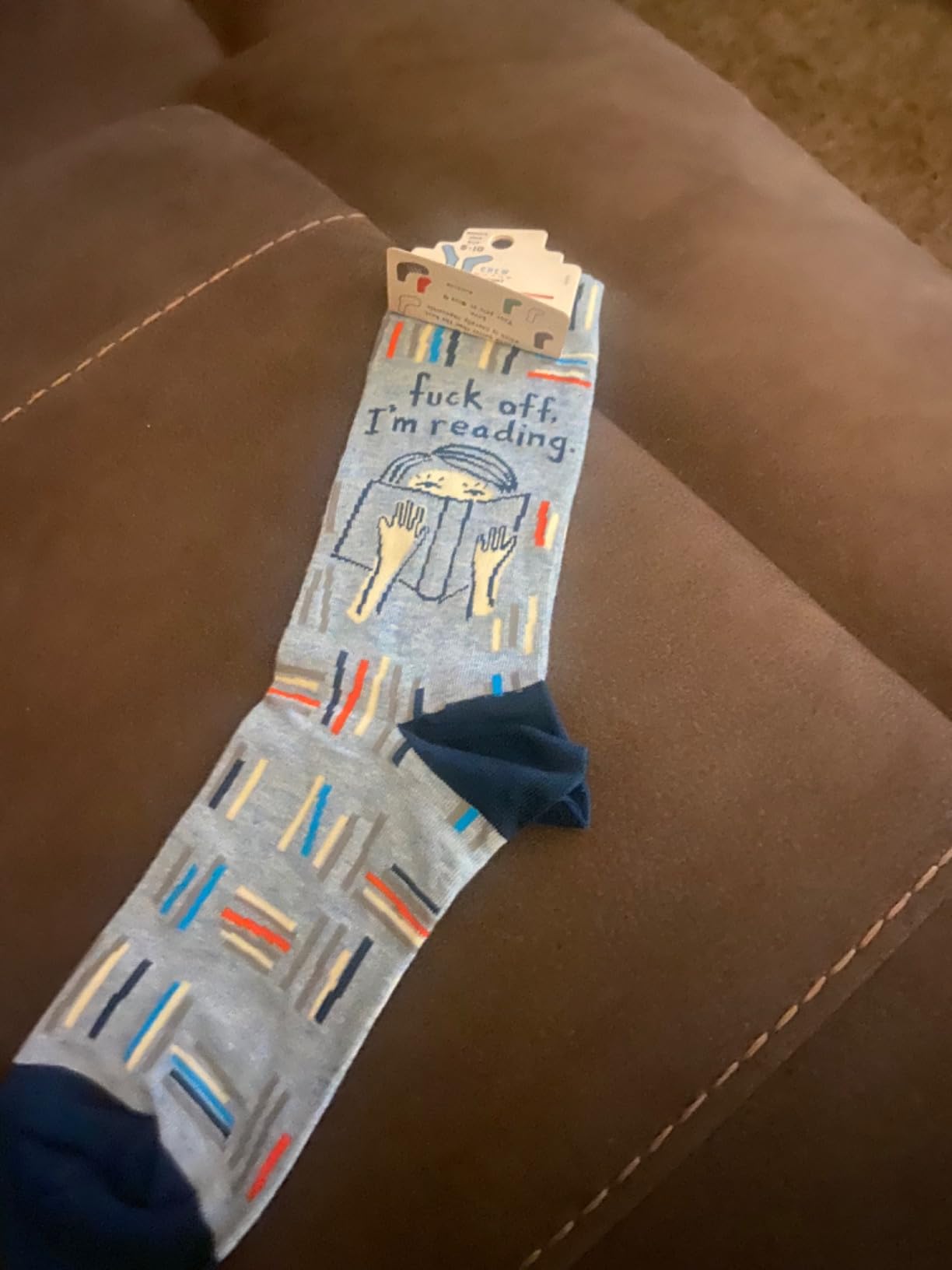 Blue Q Novelty Crew Socks - Funny Socks for Women, Fun Gifts - One Size customer photo 1