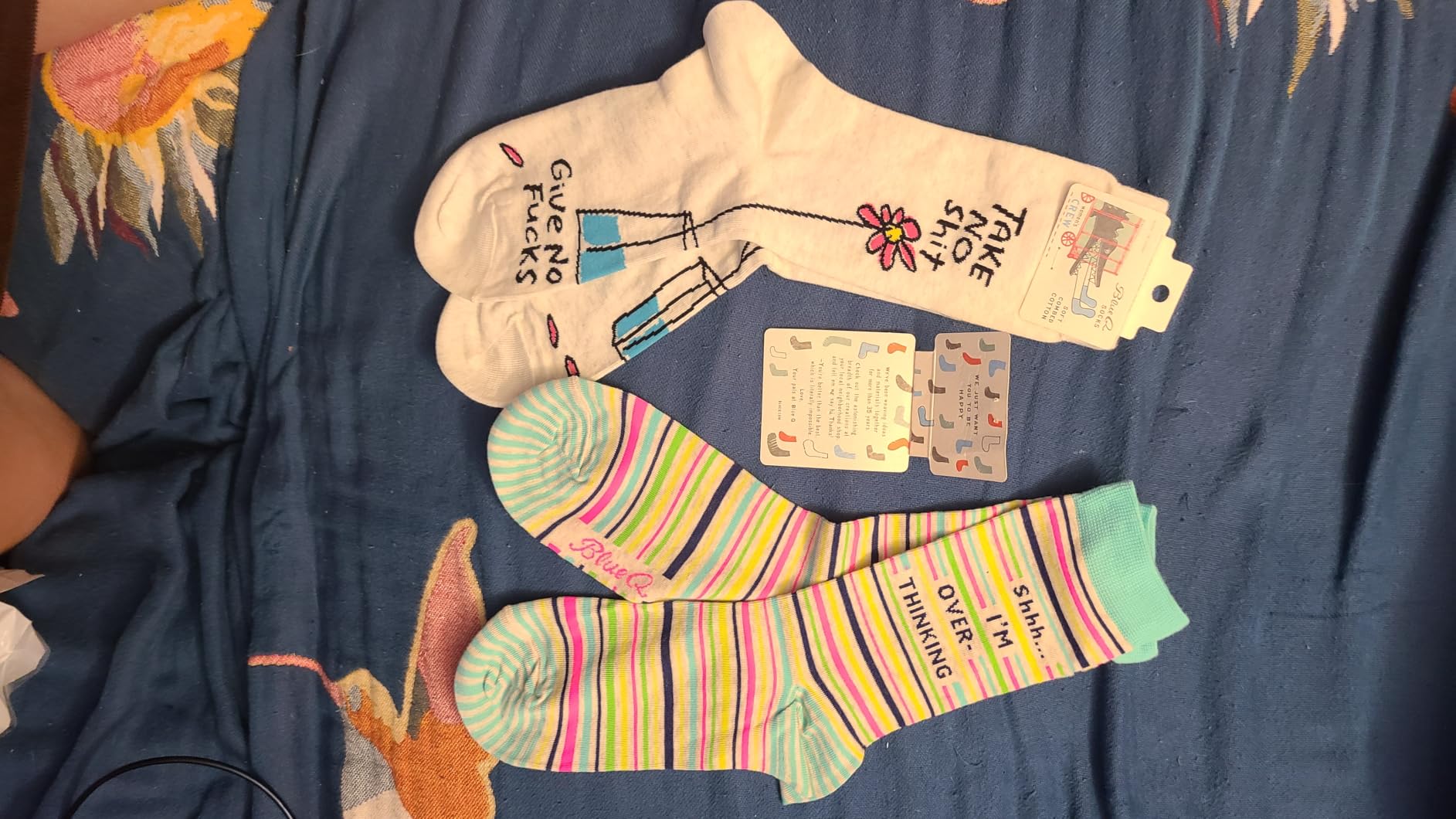 Blue Q Novelty Crew Socks - Funny Socks for Women, Fun Gifts - One Size customer photo 2