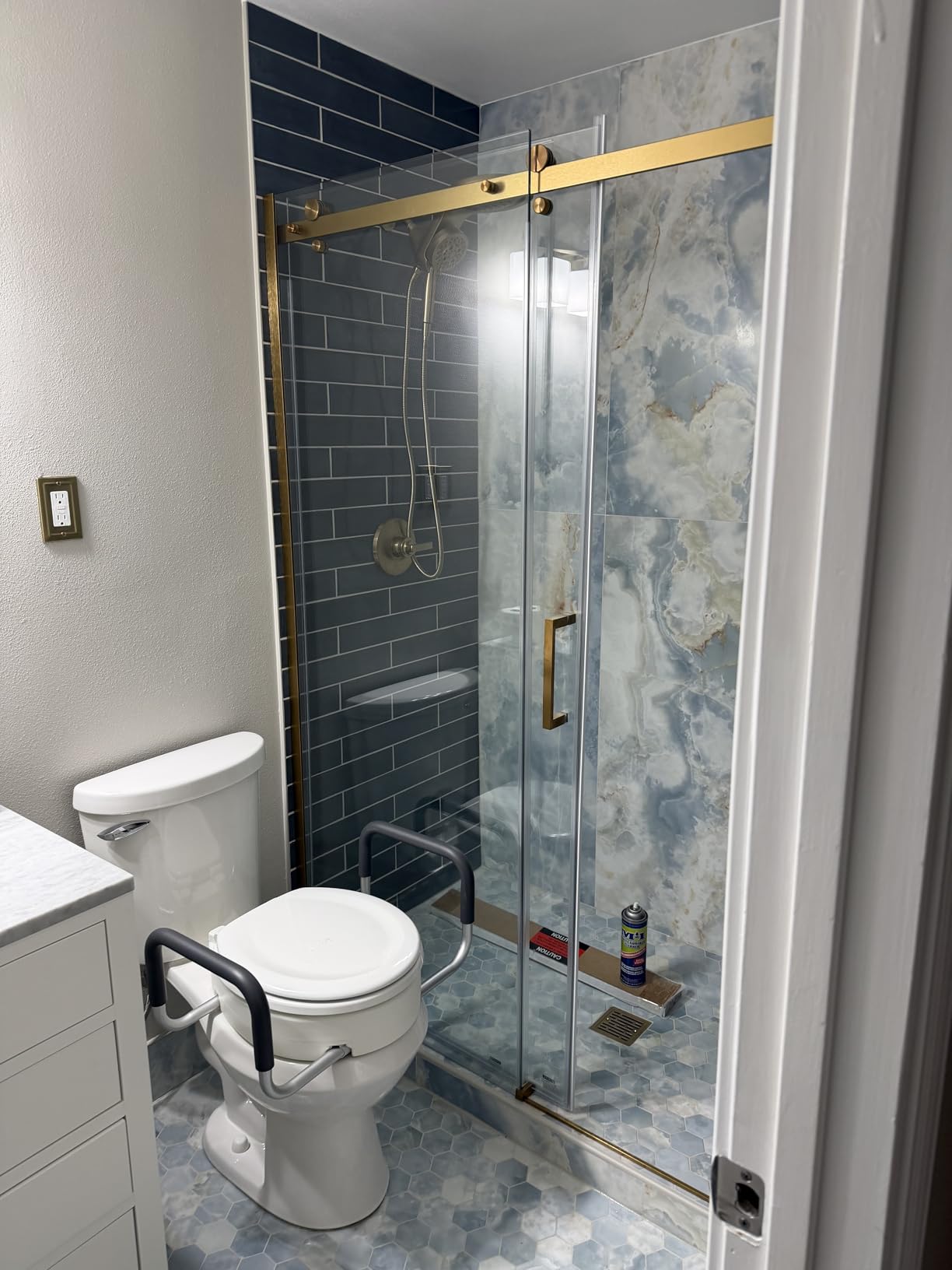 Vive Raised Toilet Seat Riser for Seniors (with Handles) - Handicap Rail customer photo 1
