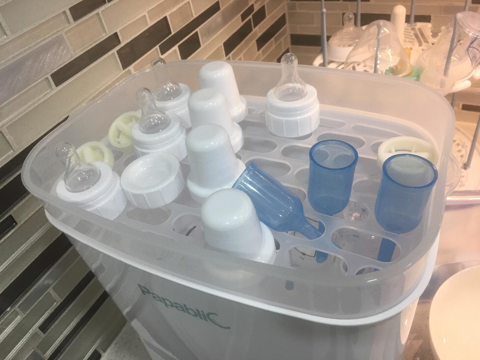 Papablic Baby Bottle Sterilizer and Dryer Pro, 10 Bottles Large Capacity customer photo 2