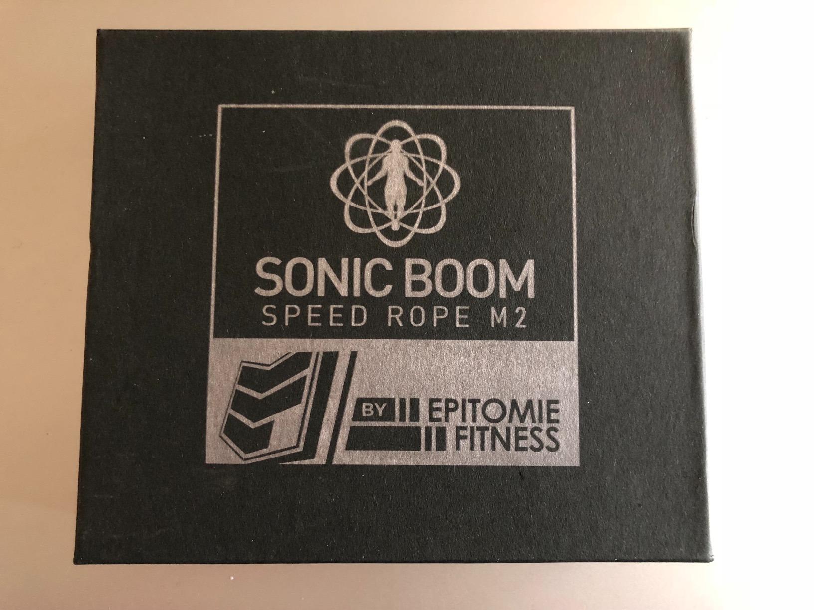 Epitomie Fitness Sonic Boom M2 High Speed Jump Rope - Patent Pending Self-Locking, Screw-Free Design – Weighted, 360 Degree Spin, Silicone Grip with 2 Speed Rope Cables for Home Workout, & More customer photo 2