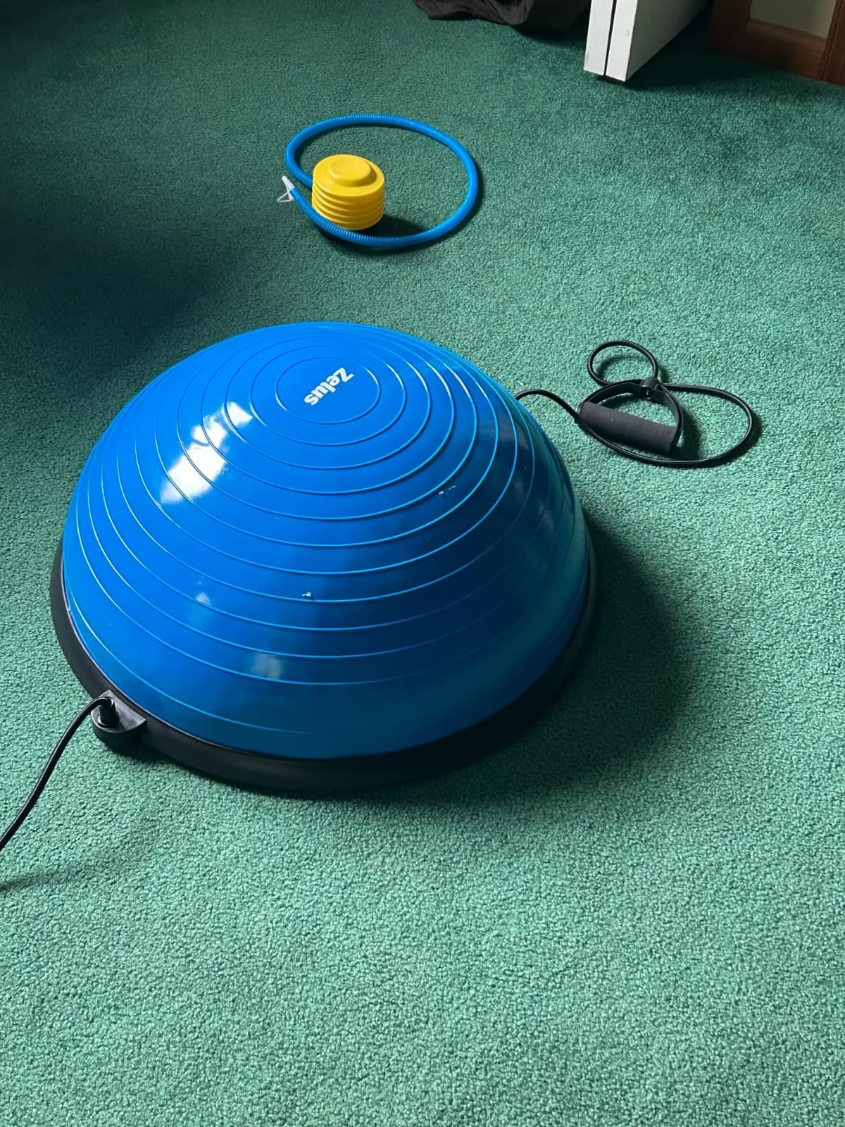 ZELUS 23in. Balance Ball with 55cm Yoga Ball, Resist Bands & Foot Pump customer photo 2