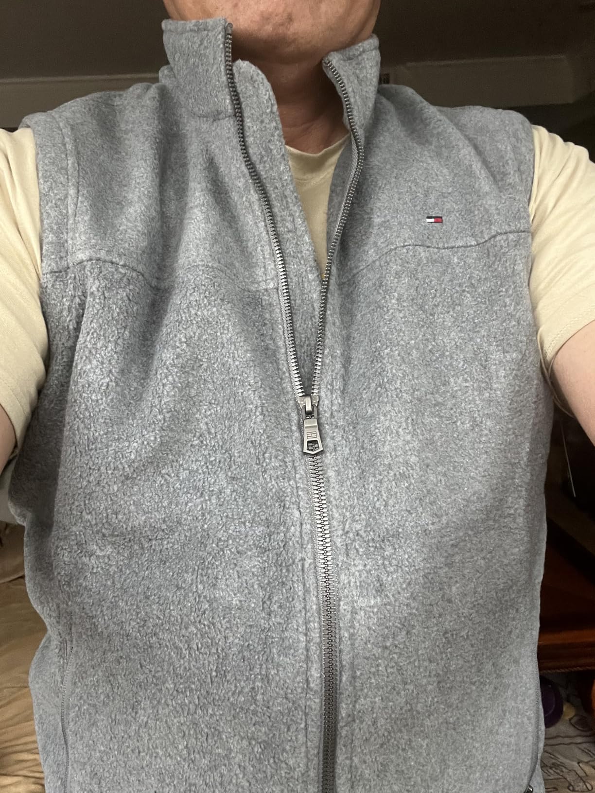 Tommy Hilfiger Men's Lightweight Polar Fleece Vest customer photo 2