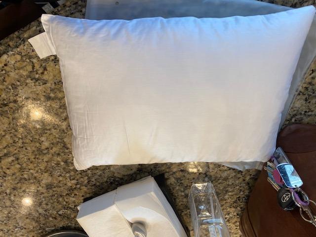 NTBAY Cotton Toddler Pillows, Set of 2, 13 x 18, White customer photo 1
