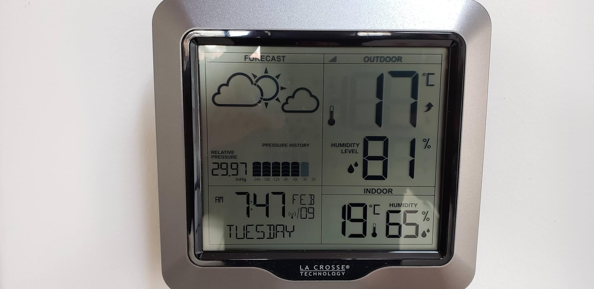 308-1417 Wireless Barometric Pressure Weather Station with WWVB Time, 330ft customer photo 1