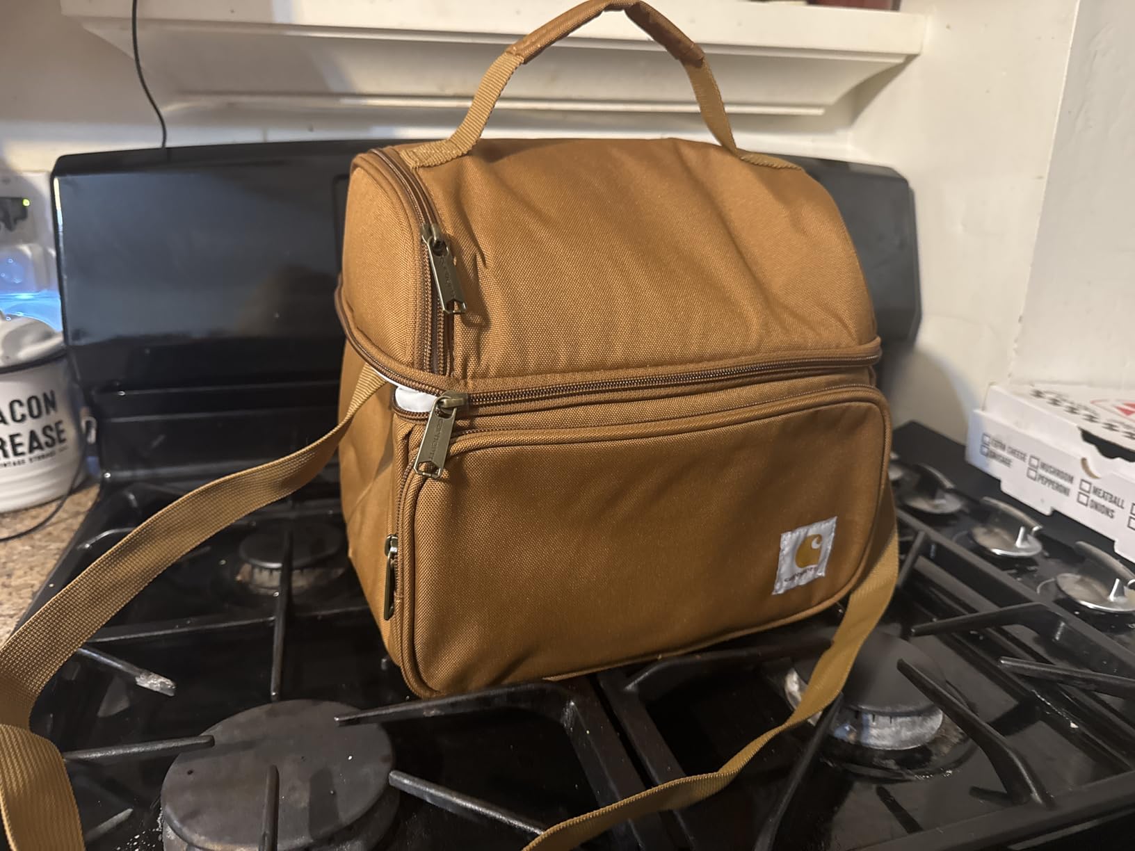 Carhartt Camping Cooler, Worksite Lunch Box, Soft Shell Lunch Bag for Construction Sites, Work and Everyday Use, Black customer photo 2