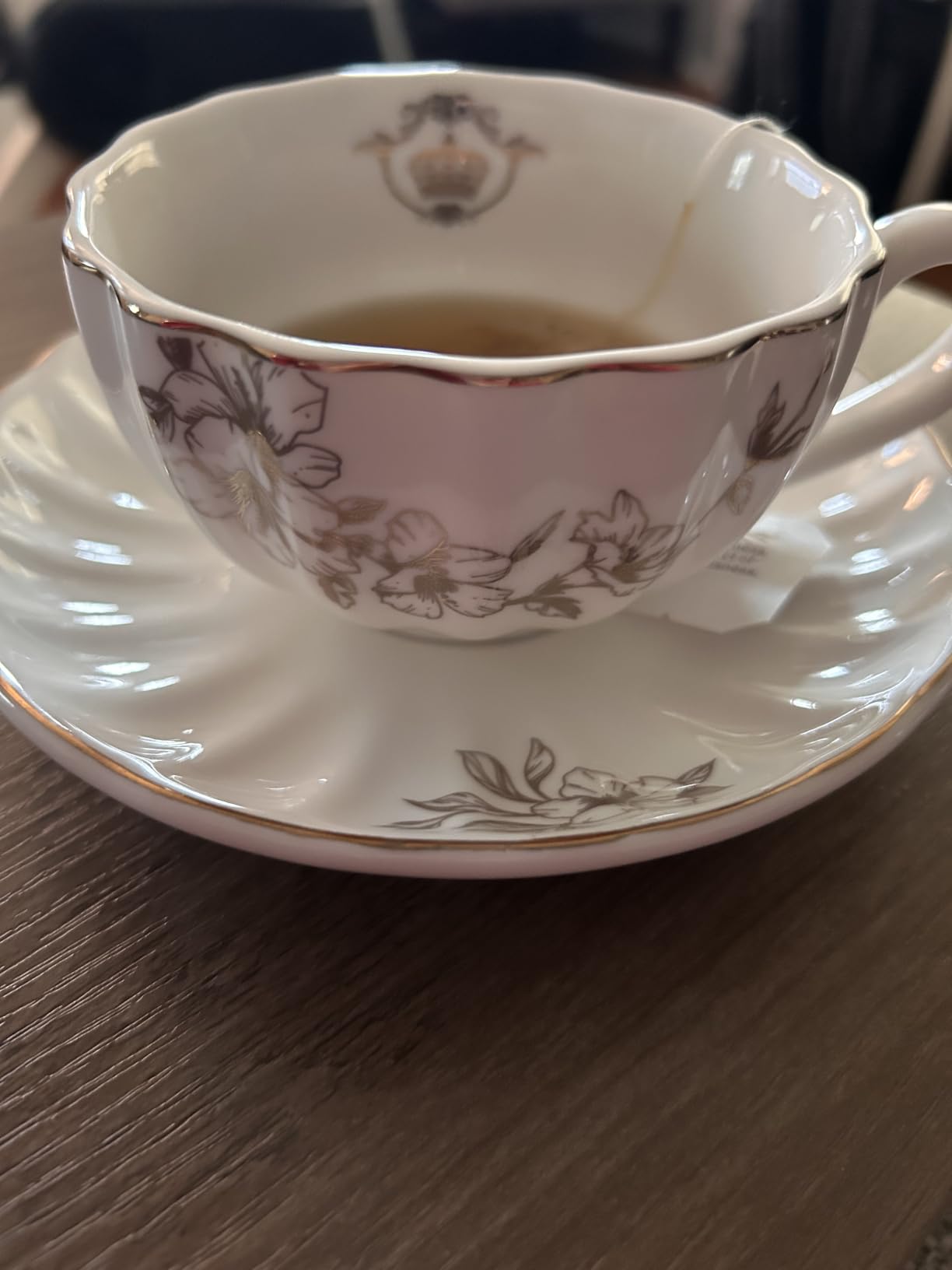 Porcelain Tea Sets British Royal Series, 8 OZ Cups& Saucer Service for 6, with Teapot Sugar Bowl Cream Pitcher Teaspoons and tea strainer for Tea/Coffee, Pukka Home (Pure White) customer photo 2
