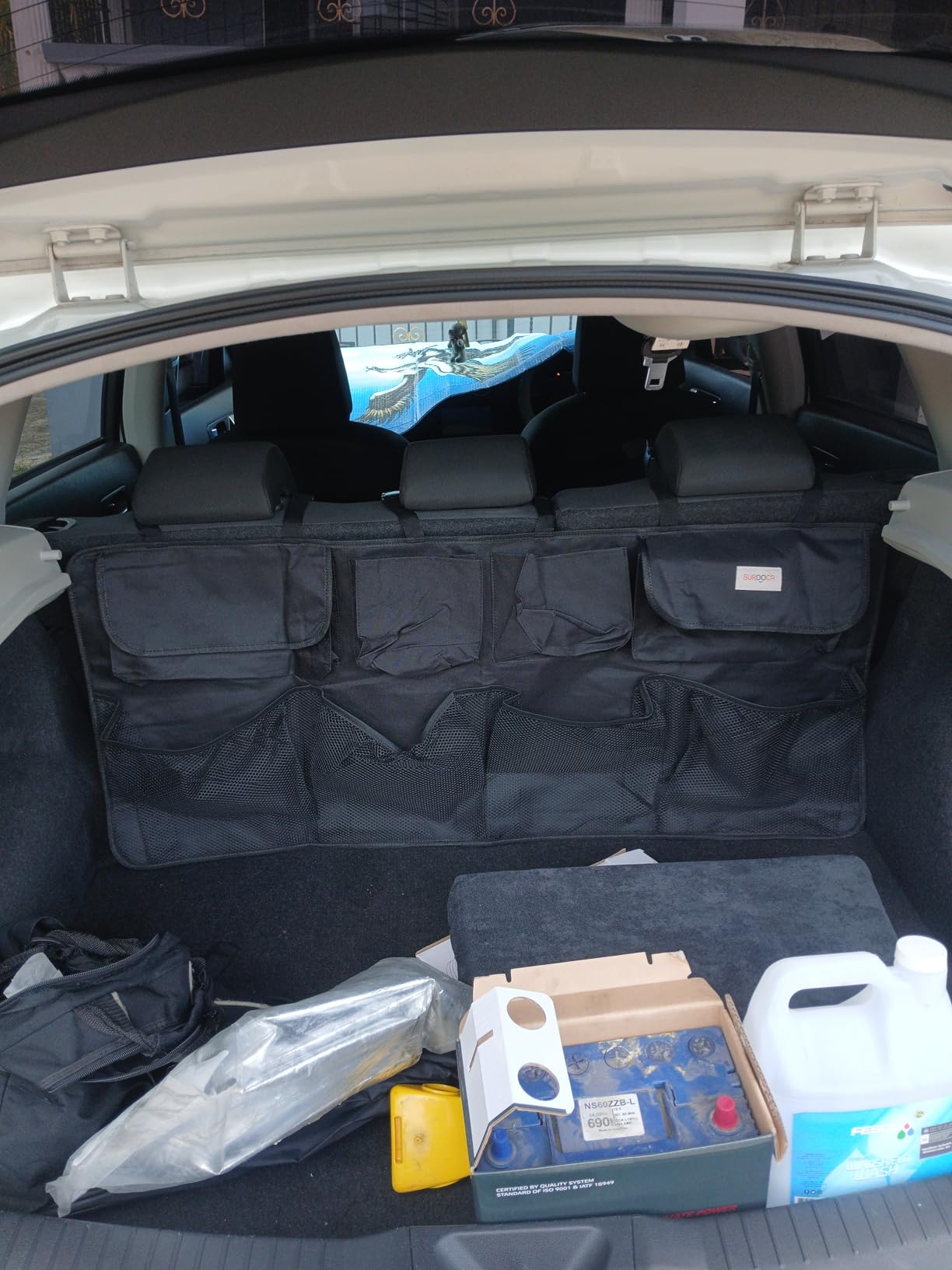 SURDOCA Car Trunk Organizer, LARGE CAPACITY Car Storage Bag with 8 Pockets, 7X Upgraded Trunk Storage Organizer for Car, SUV, Truck, MPV customer photo 1