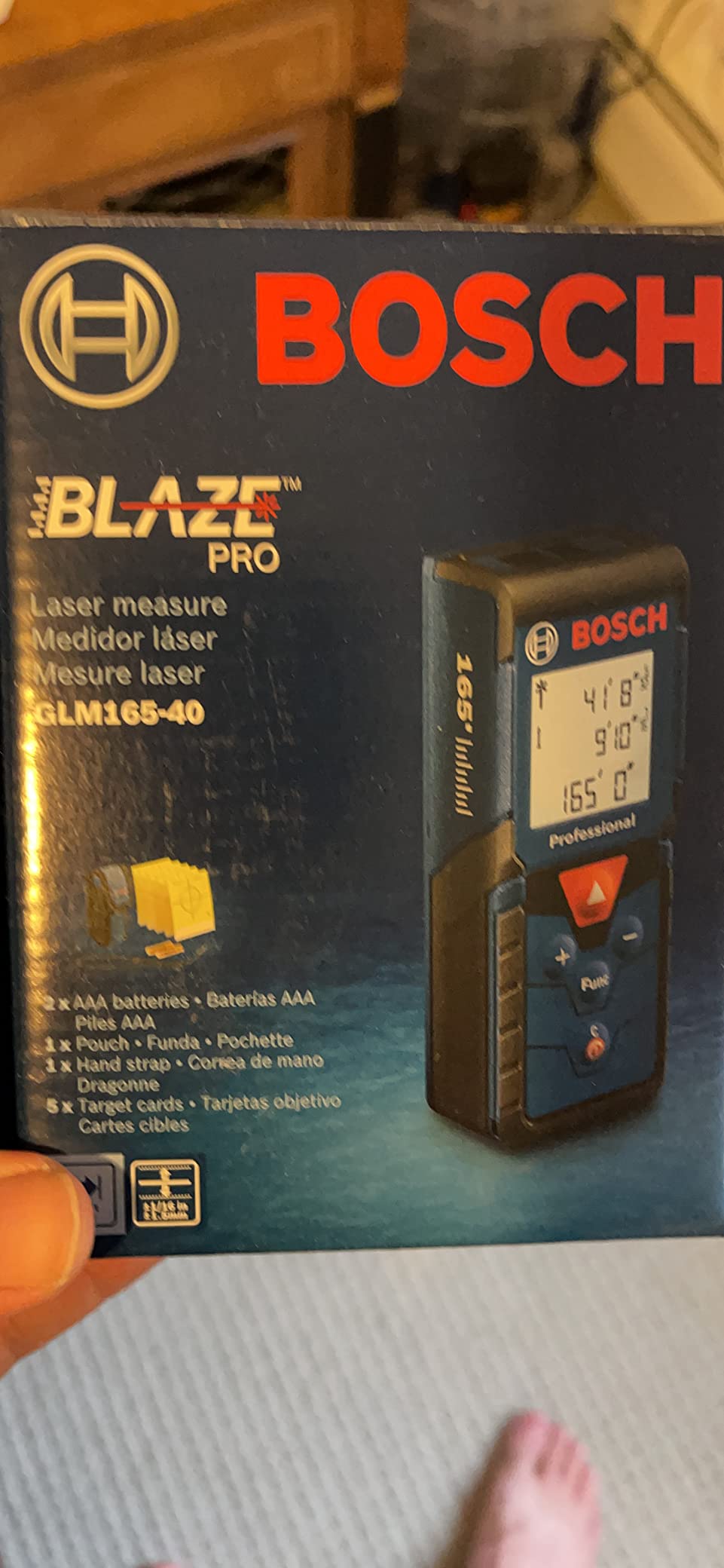 Bosch GLM165-40 Blaze Pro 165 Ft. Laser Measure, Laser Measuring Tool customer photo 2
