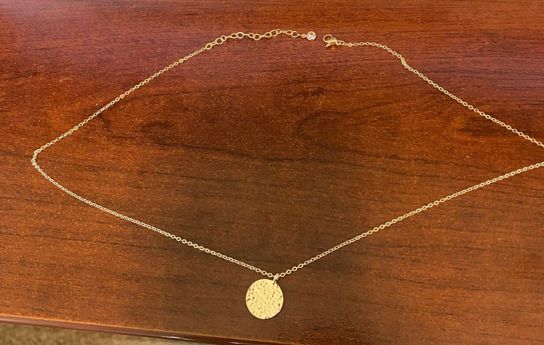 Fettero Pendant Necklace Gold Choker Layered Coin Open Karma Circle Full New Crescent Moon 14K Gold Plated Simple Dainty Necklaces for Women Jewelry Gift customer photo 2