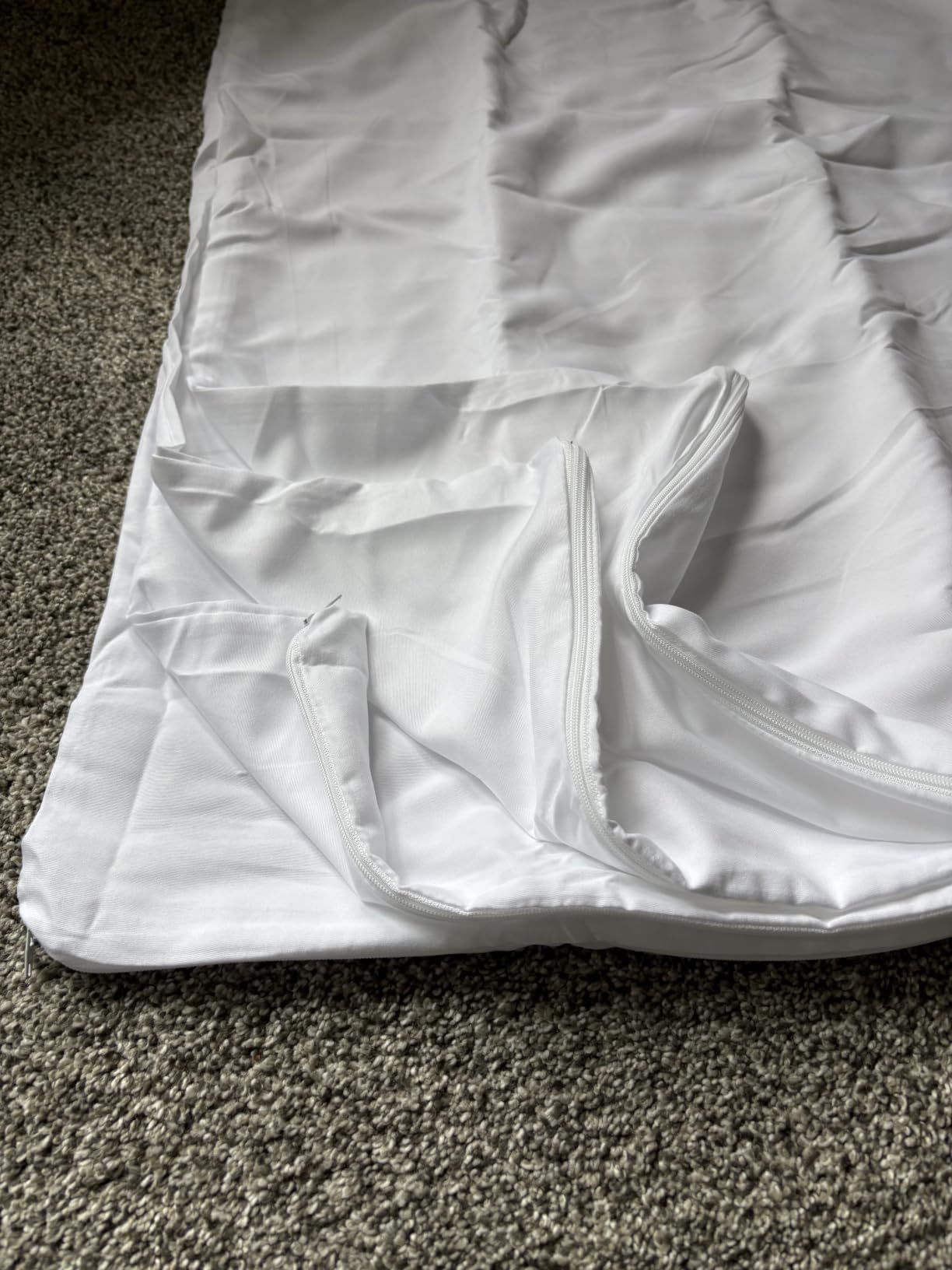 Ultra Soft Pillow Protectors with Zipper - Standard Size - Set of 4 - White customer photo 2